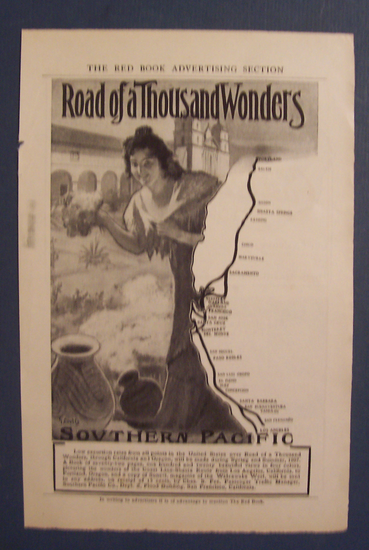 1907 Southern Pacific with Woman