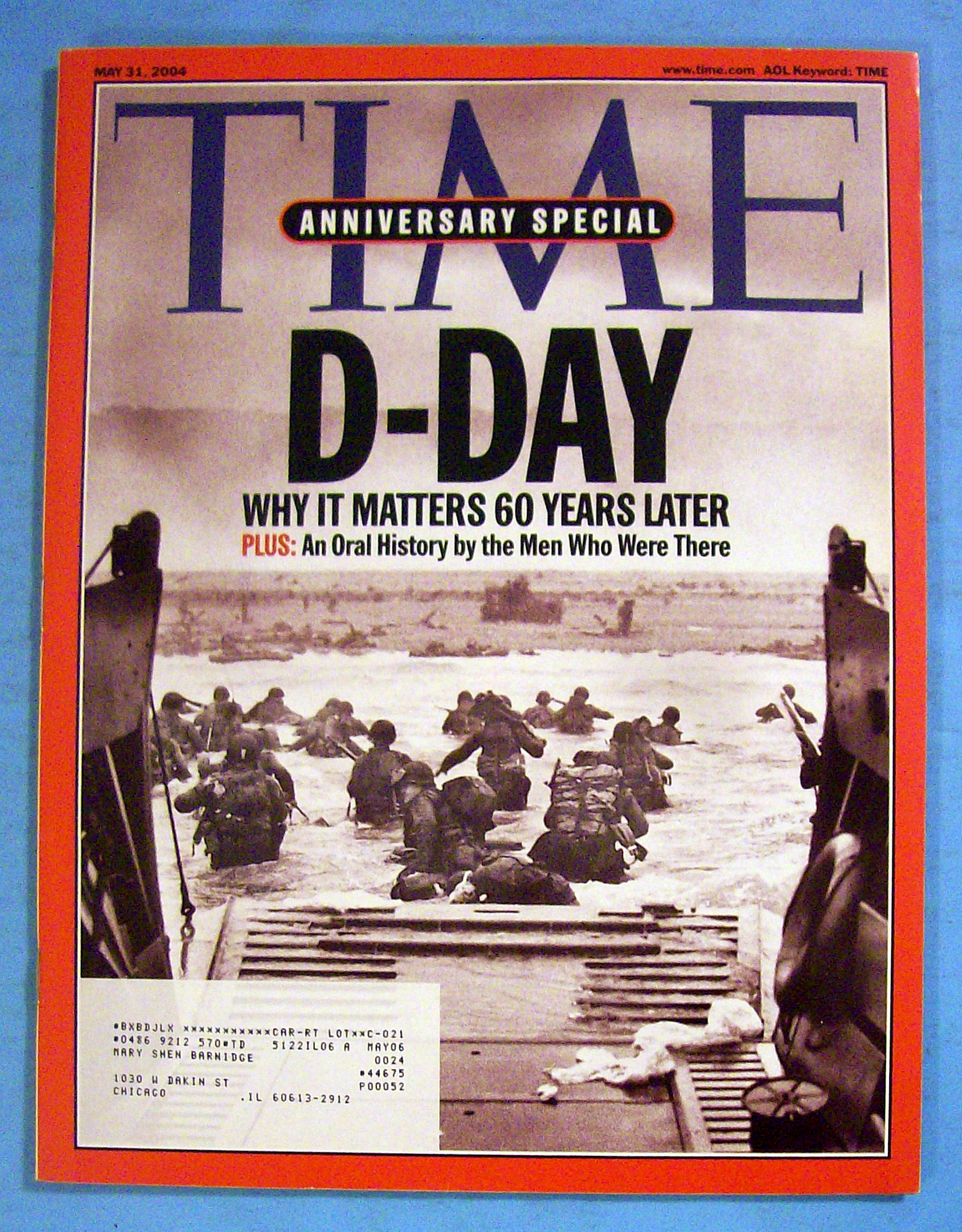 Time Magazine May 31, 2004 D-Day