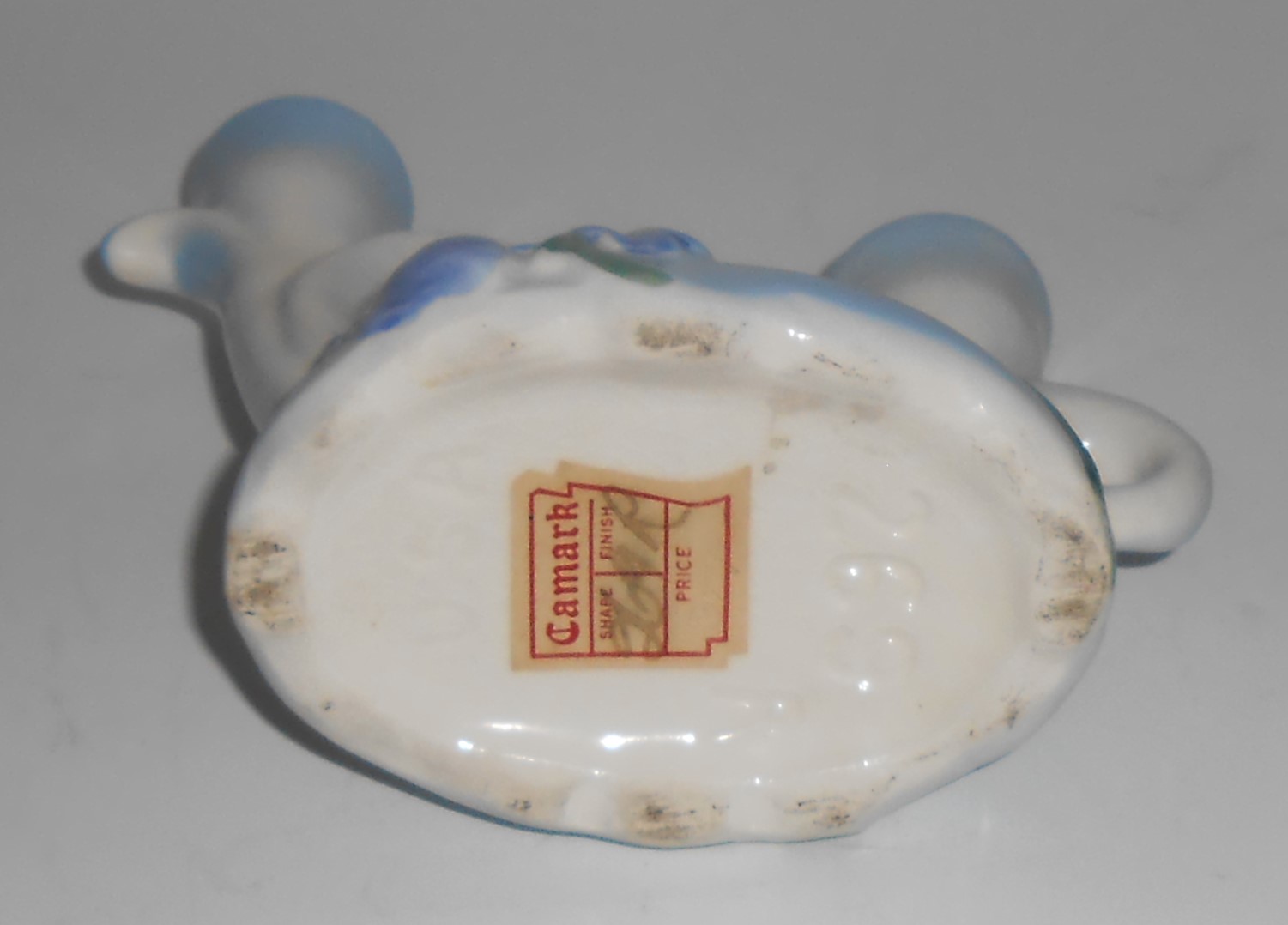 Camark Pottery Blue Iris Candlestick Holder