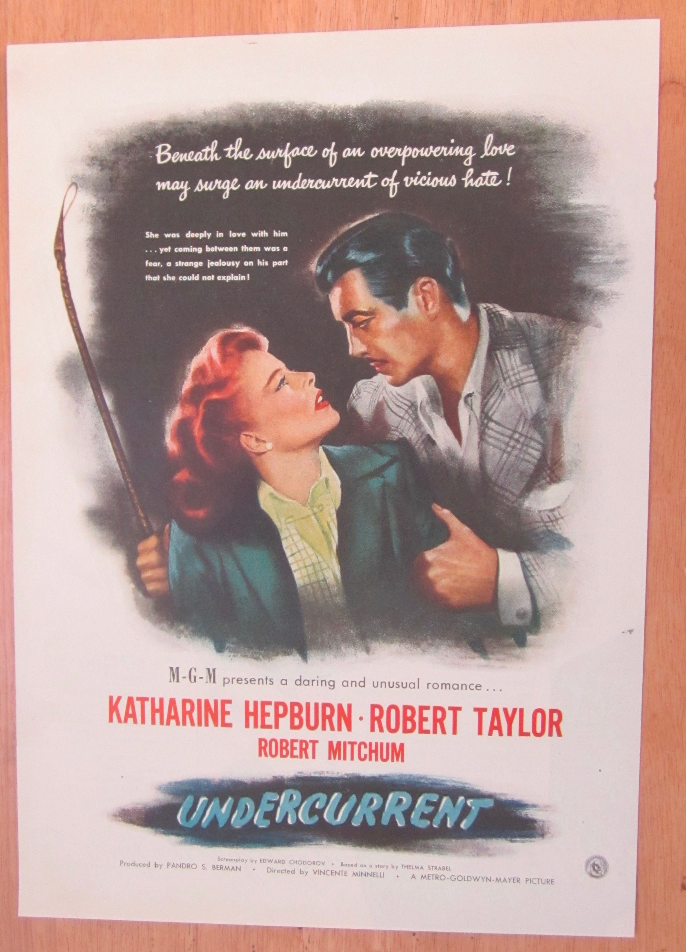 1946 Undercurrent with Katharine Hepburn/Robert Taylor