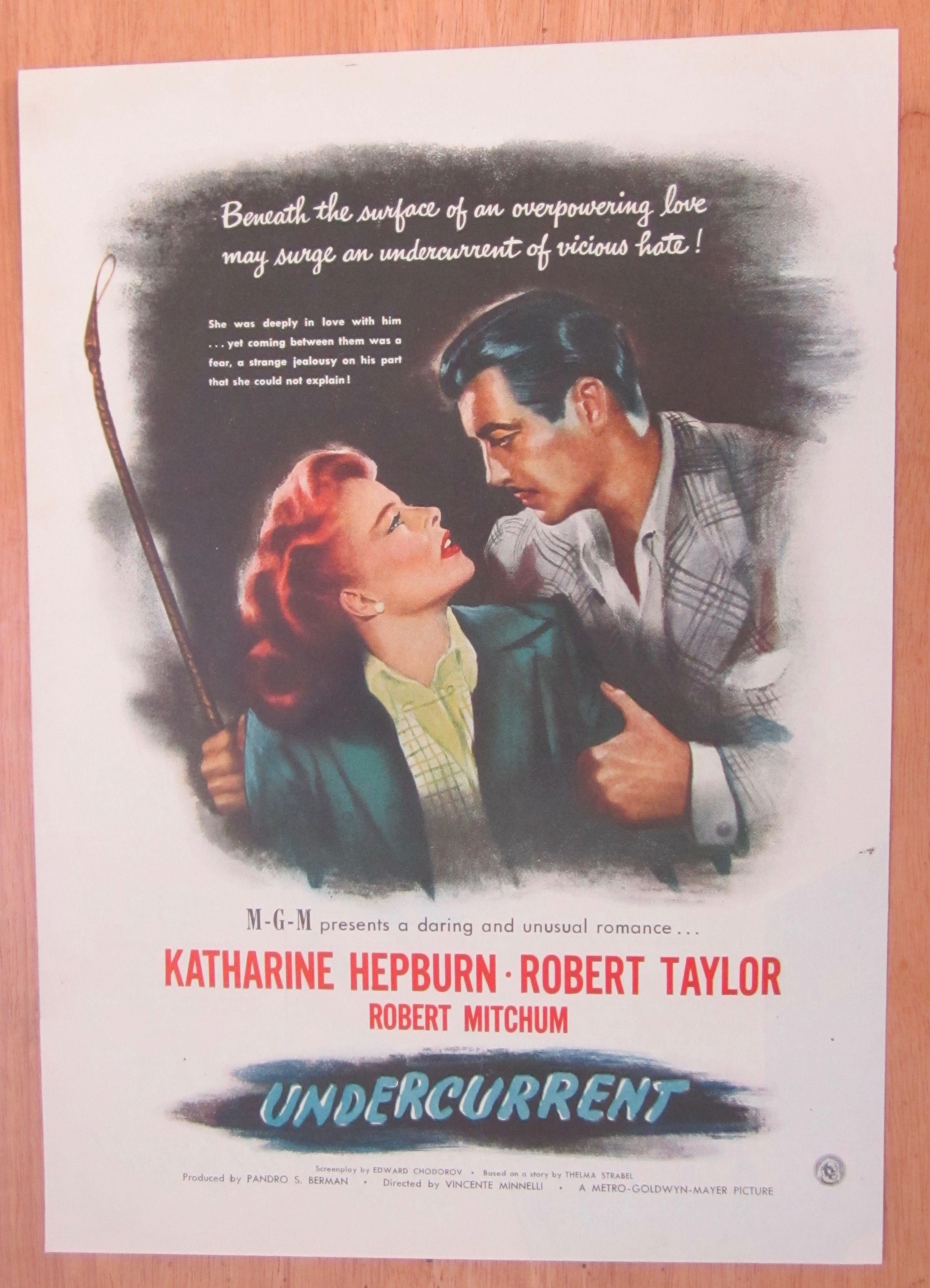 1946 Undercurrent with Katharine Hepburn/Robert Taylor