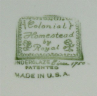 Royal Colonial Homestead Bowl