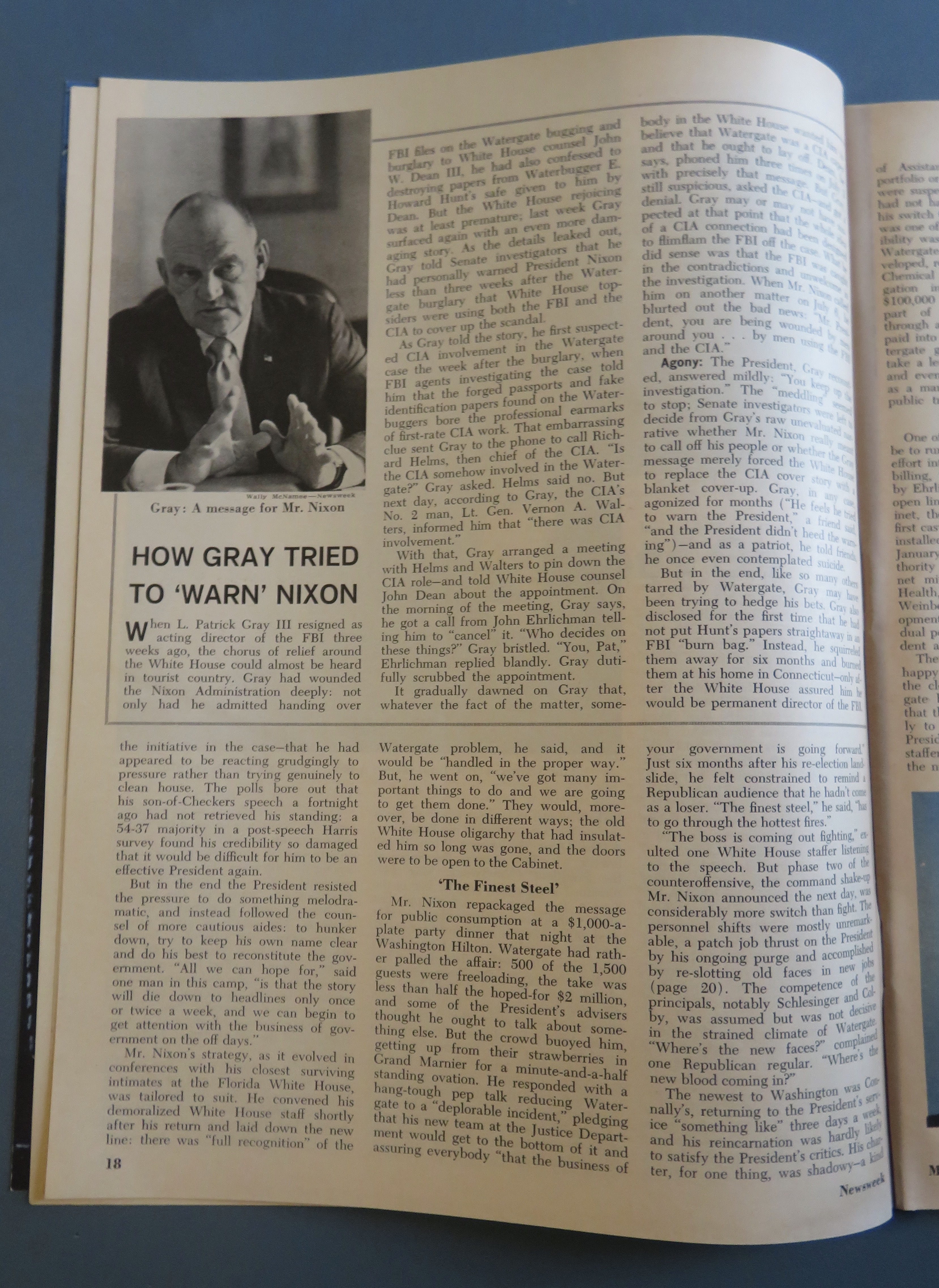 Newsweek Magazine May  21, 1973 John Mitchell