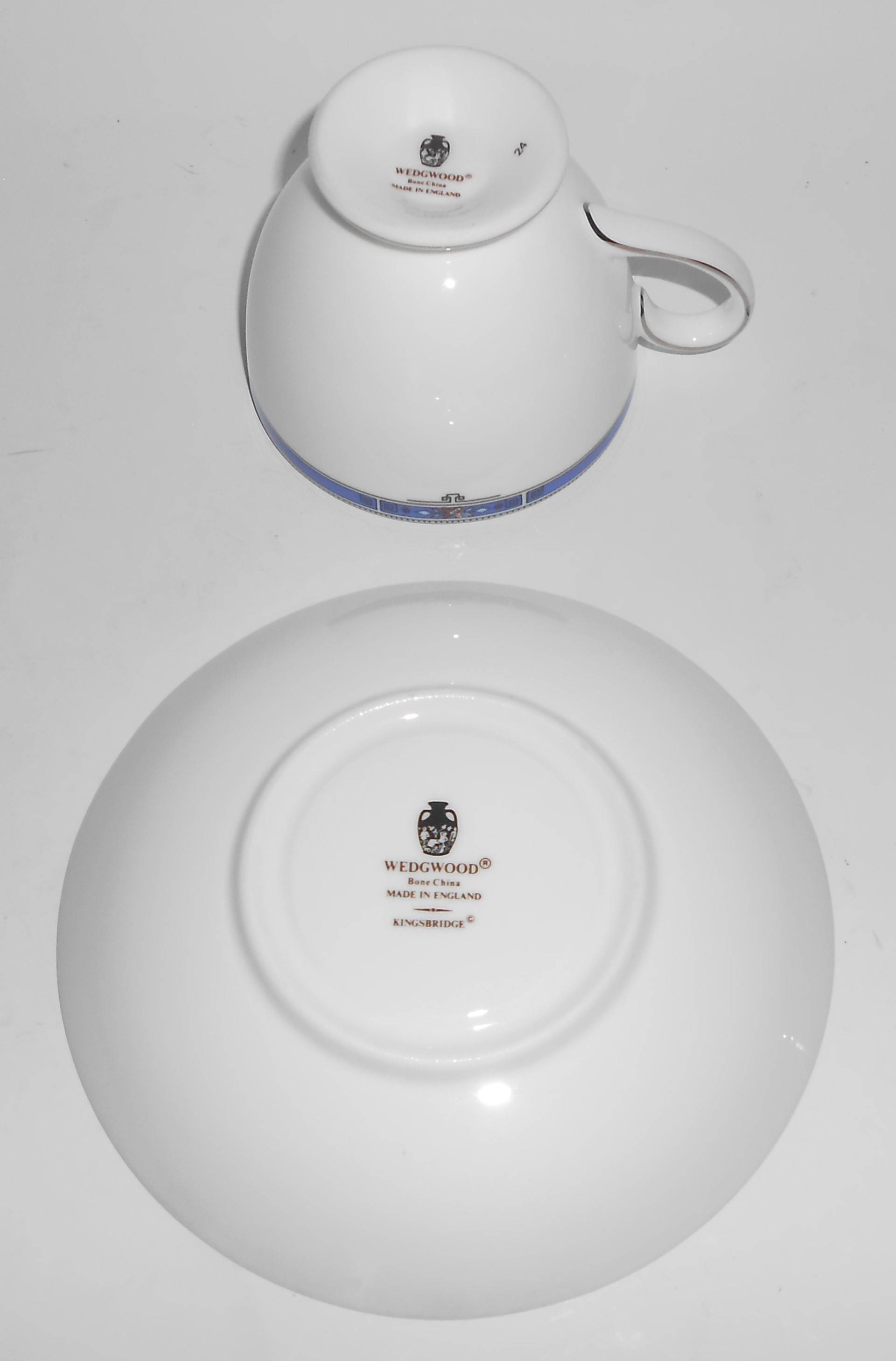 Wedgwood Pottery Bone China Kingsbridge Cup & Saucer