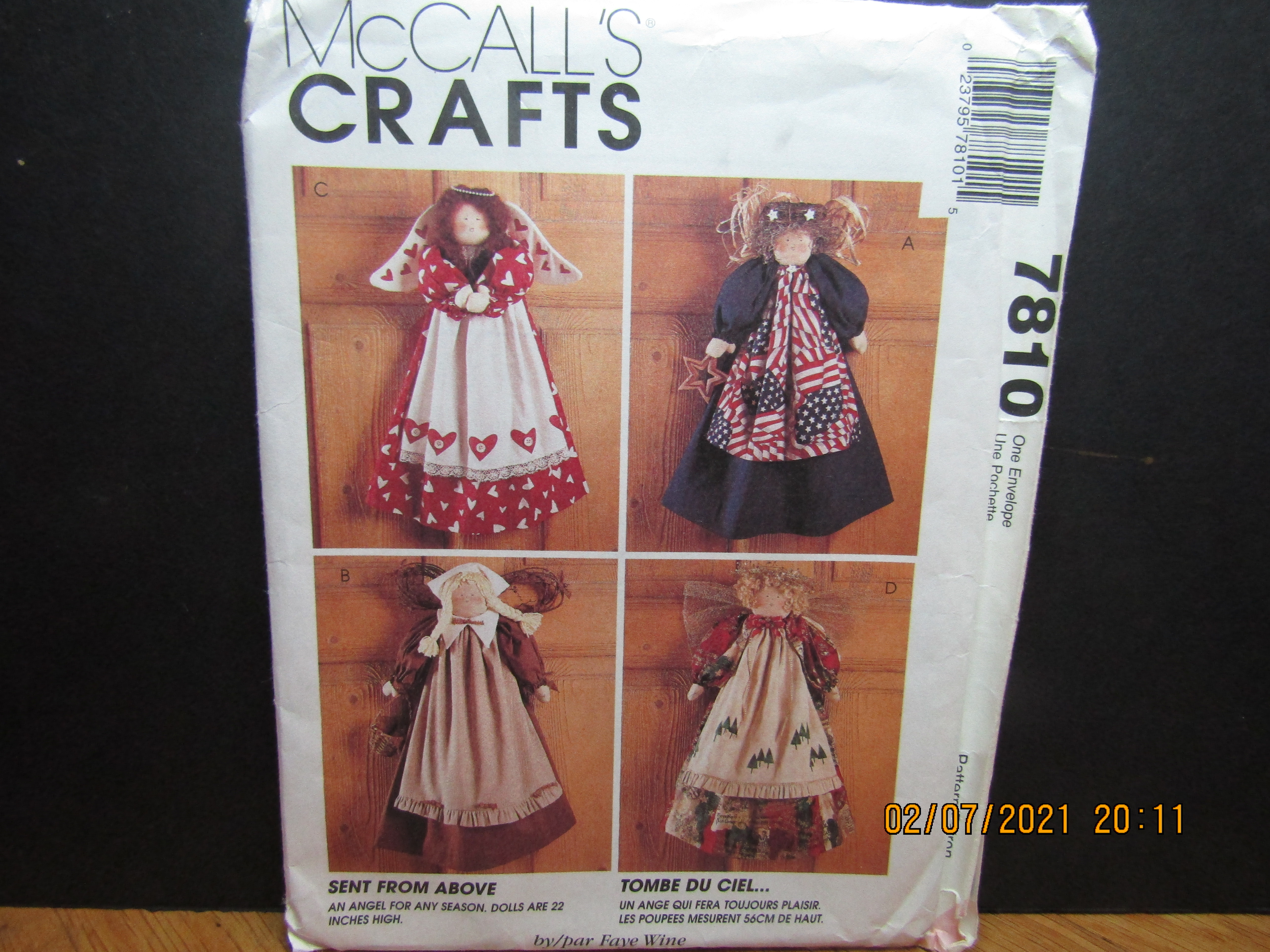 McCall's Crafts Angels Sent From Above Pattern #7810