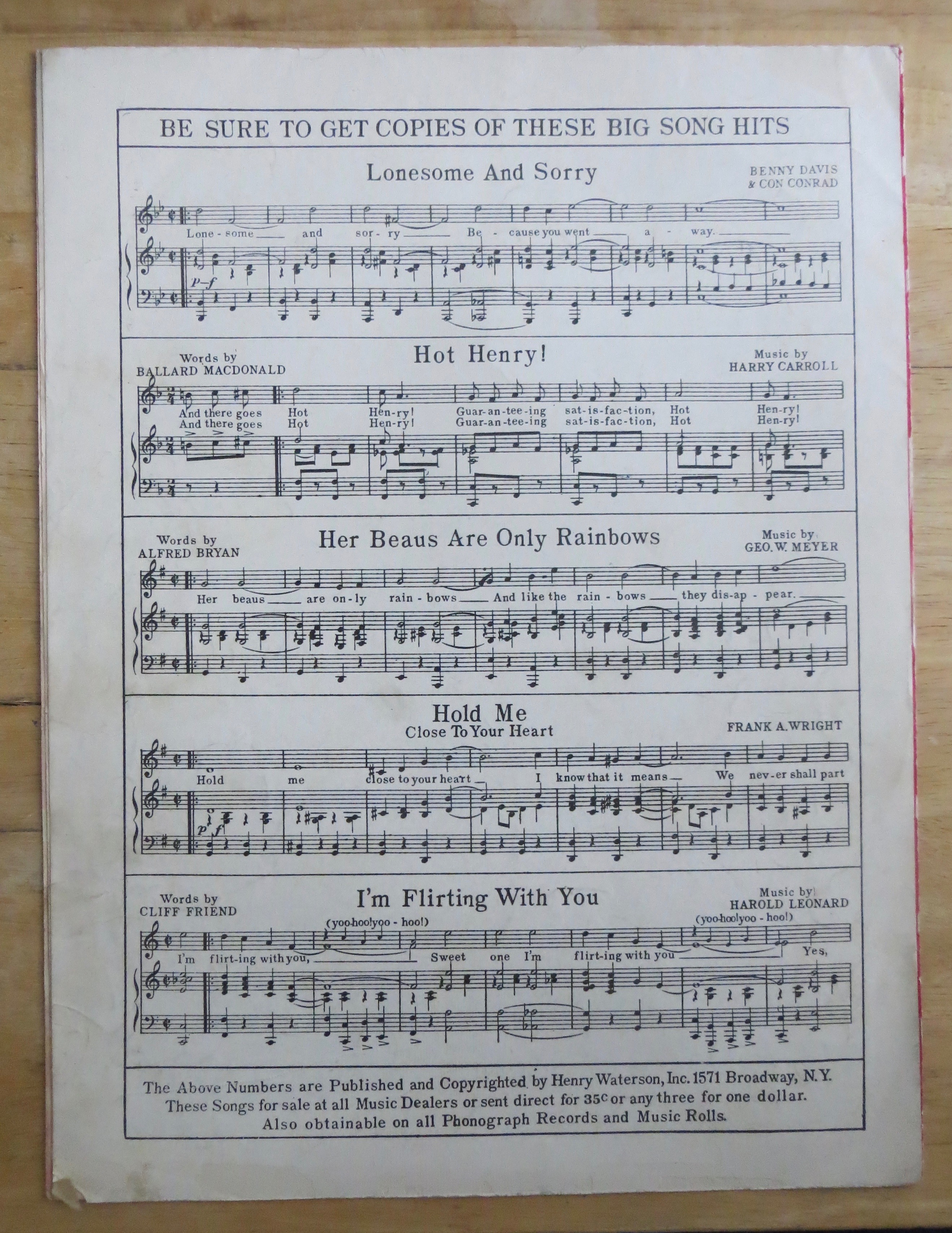 1926 Someone Is Losin' Susan Sheet Music