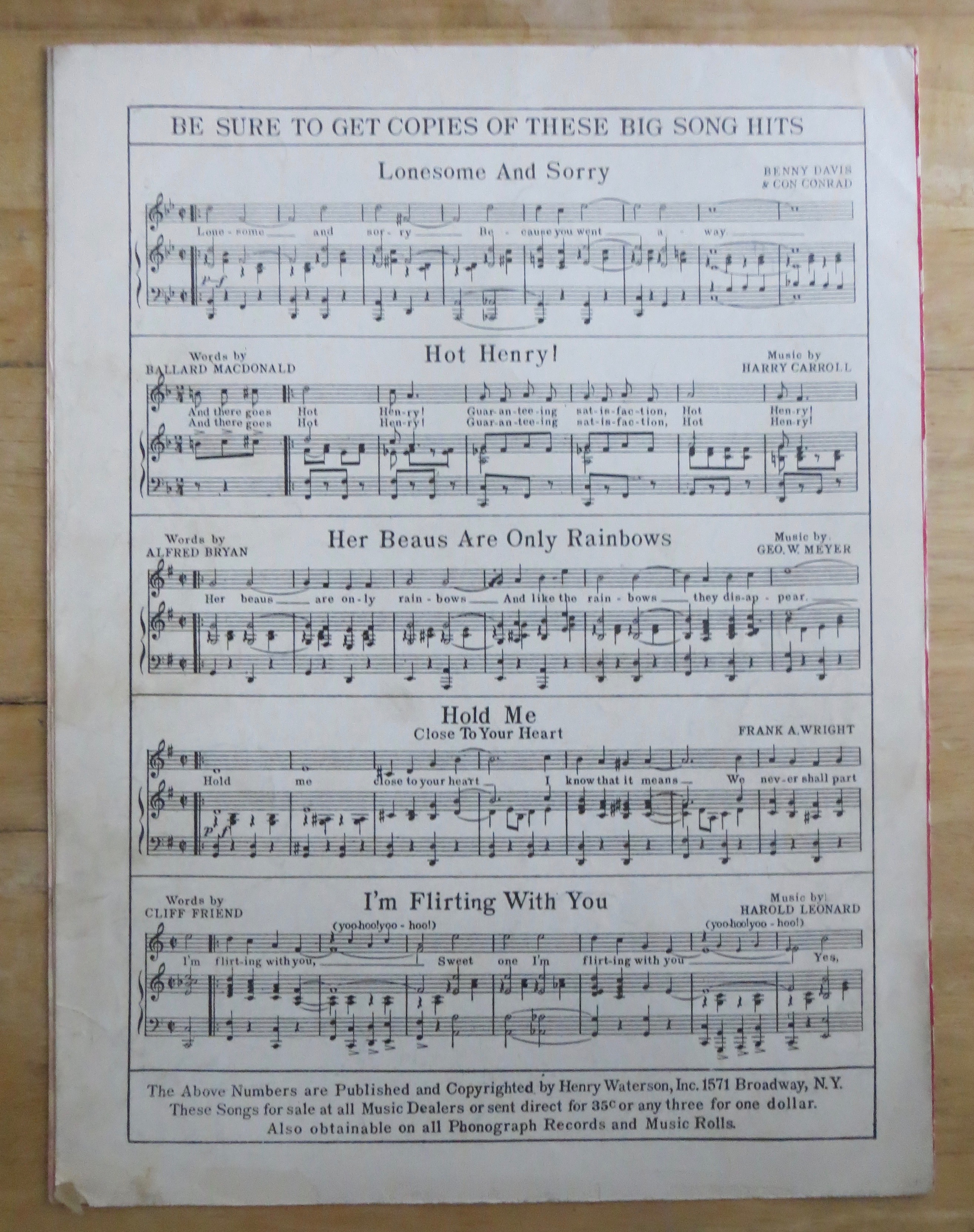 1926 Someone Is Losin' Susan Sheet Music
