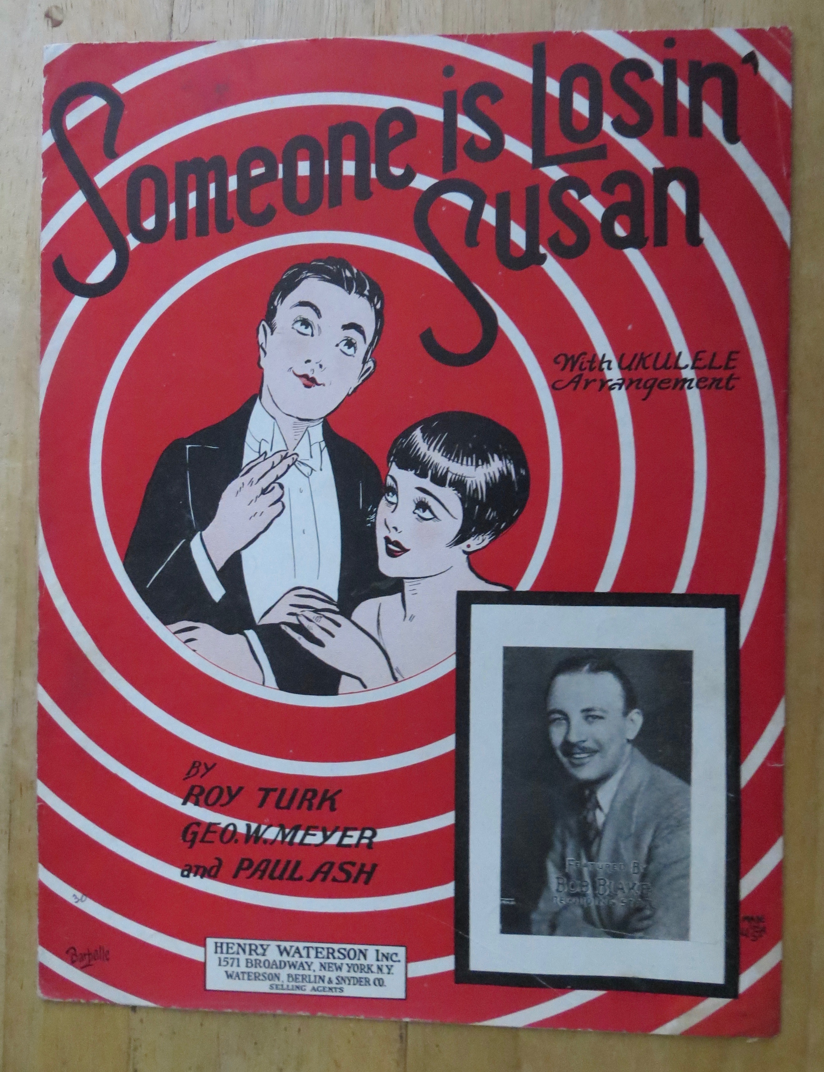 1926 Someone Is Losin' Susan Sheet Music