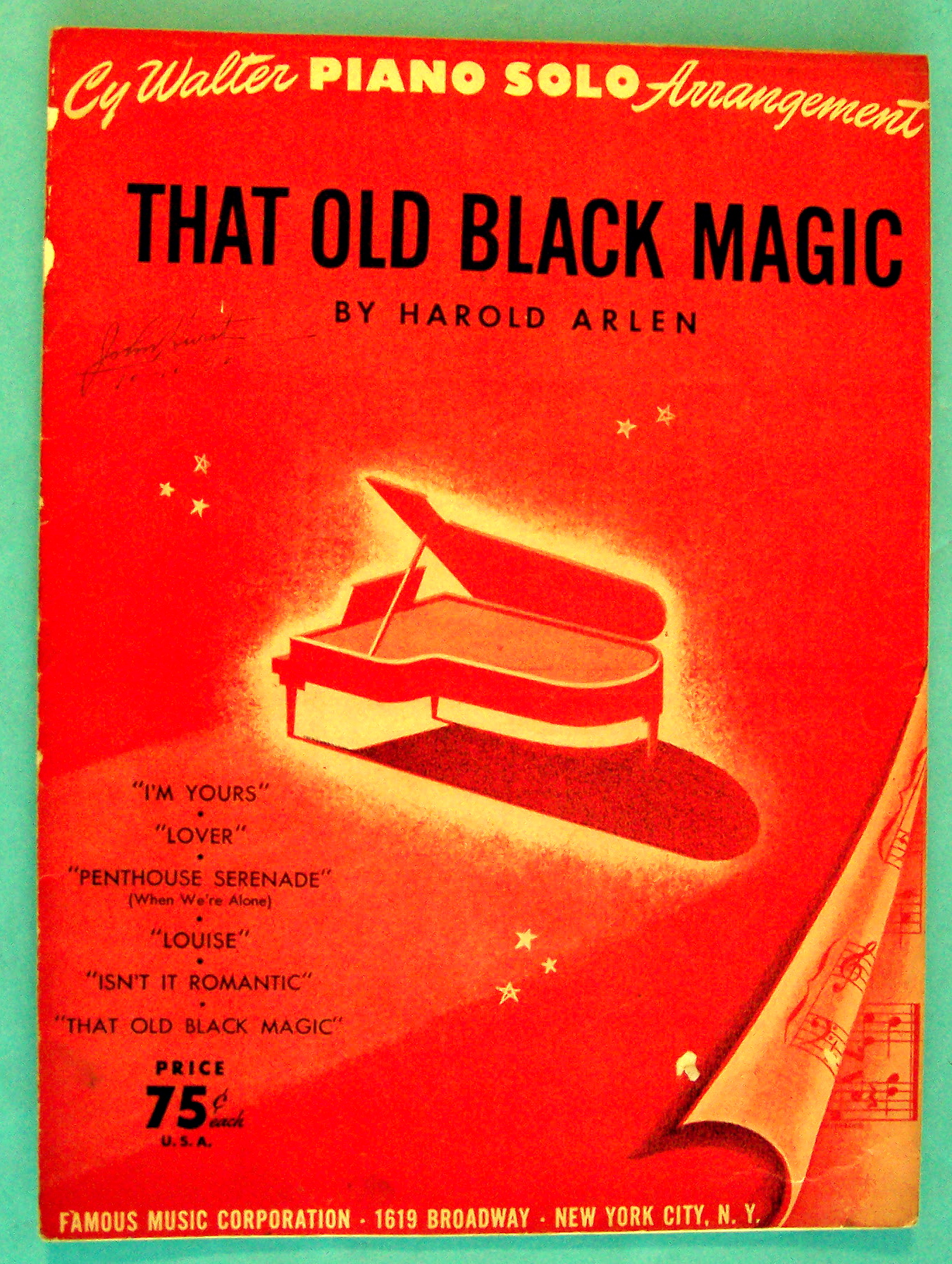 Sheet Music For 1949 That Old Black Magic
