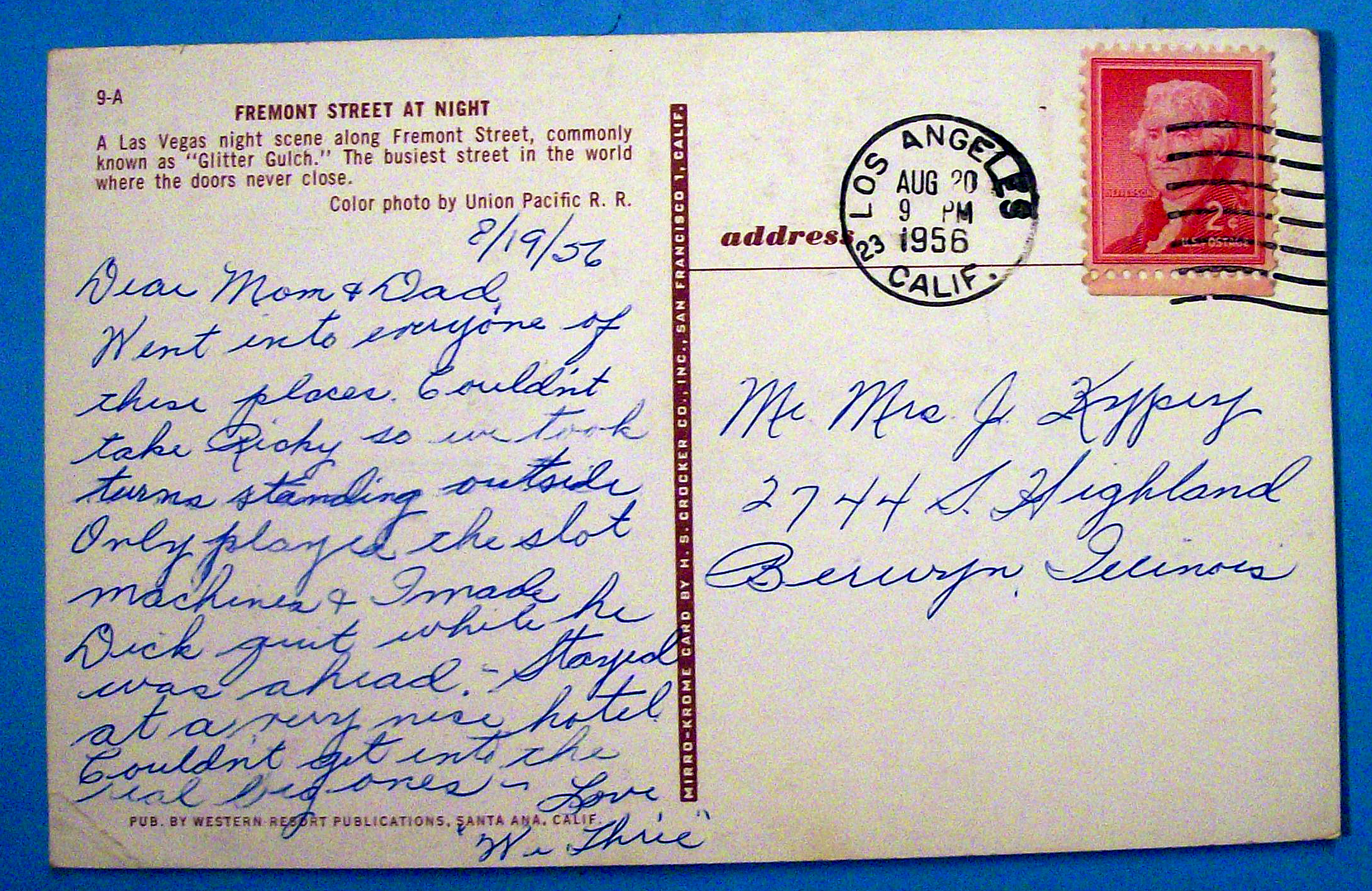 Golden Nugget, Las Vegas Postcard