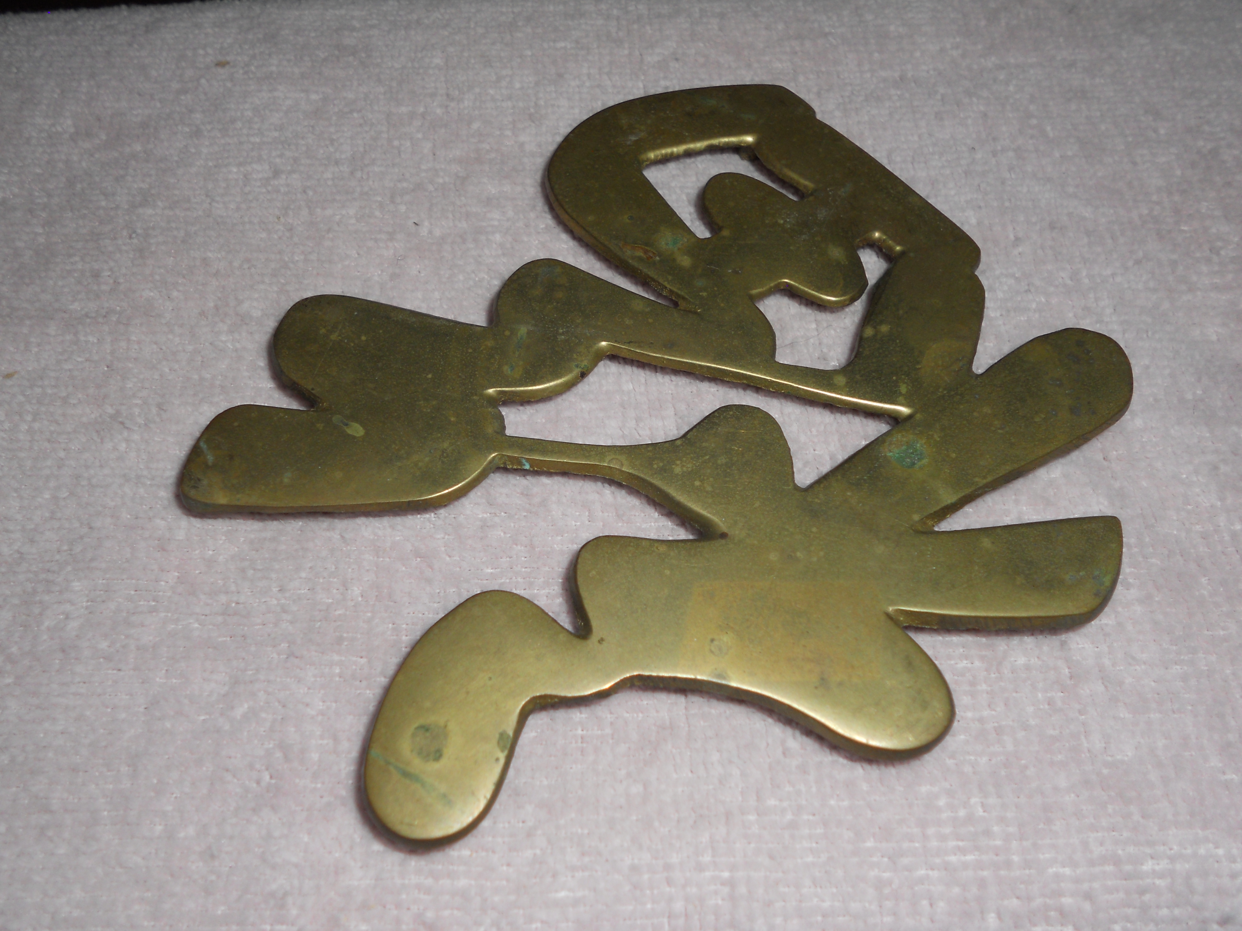 Brass Trivet Japanese Sign Shape