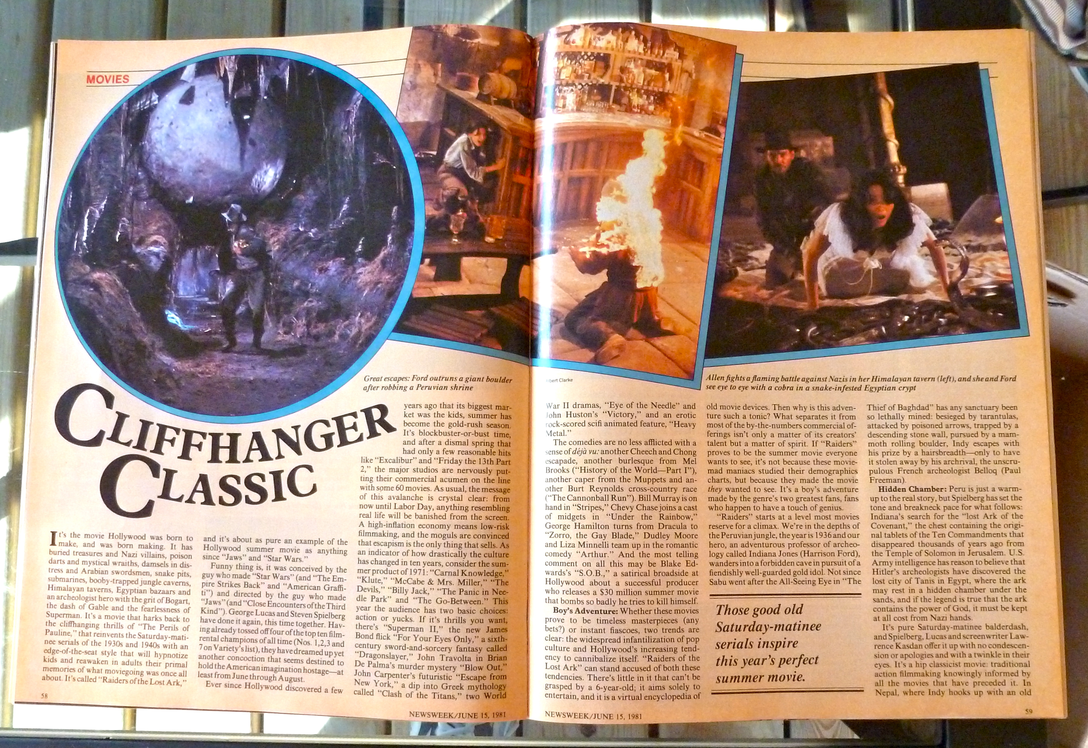Newsweek Magazine-June 15, 1981-Cliffhangers