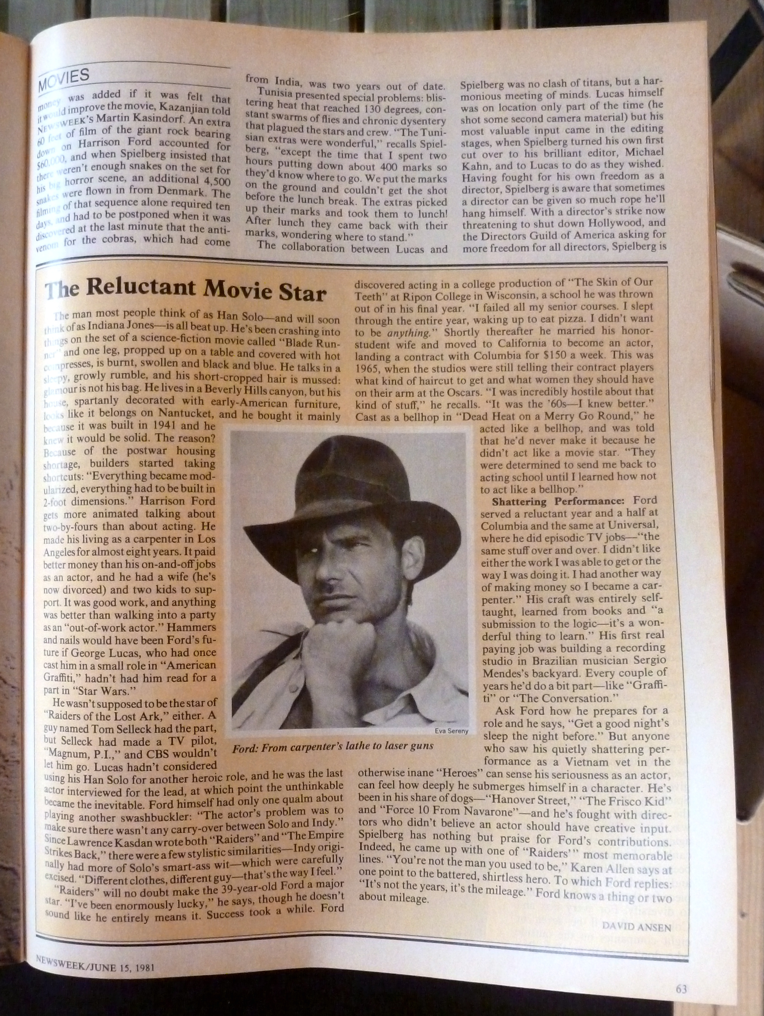 Newsweek Magazine-June 15, 1981-Cliffhangers