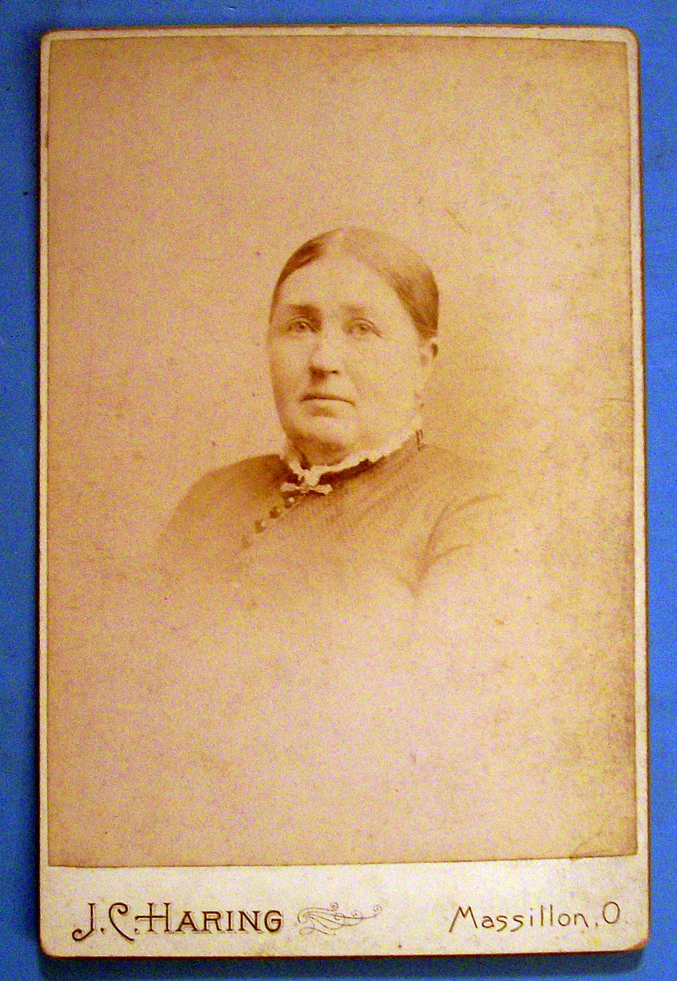 Broken Hearted - Cabinet Photo of a Sad Woman