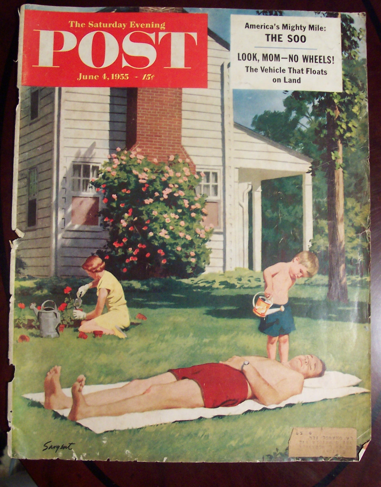 Saturday Evening Post Cover-June 4, 1955-Dick Sargent