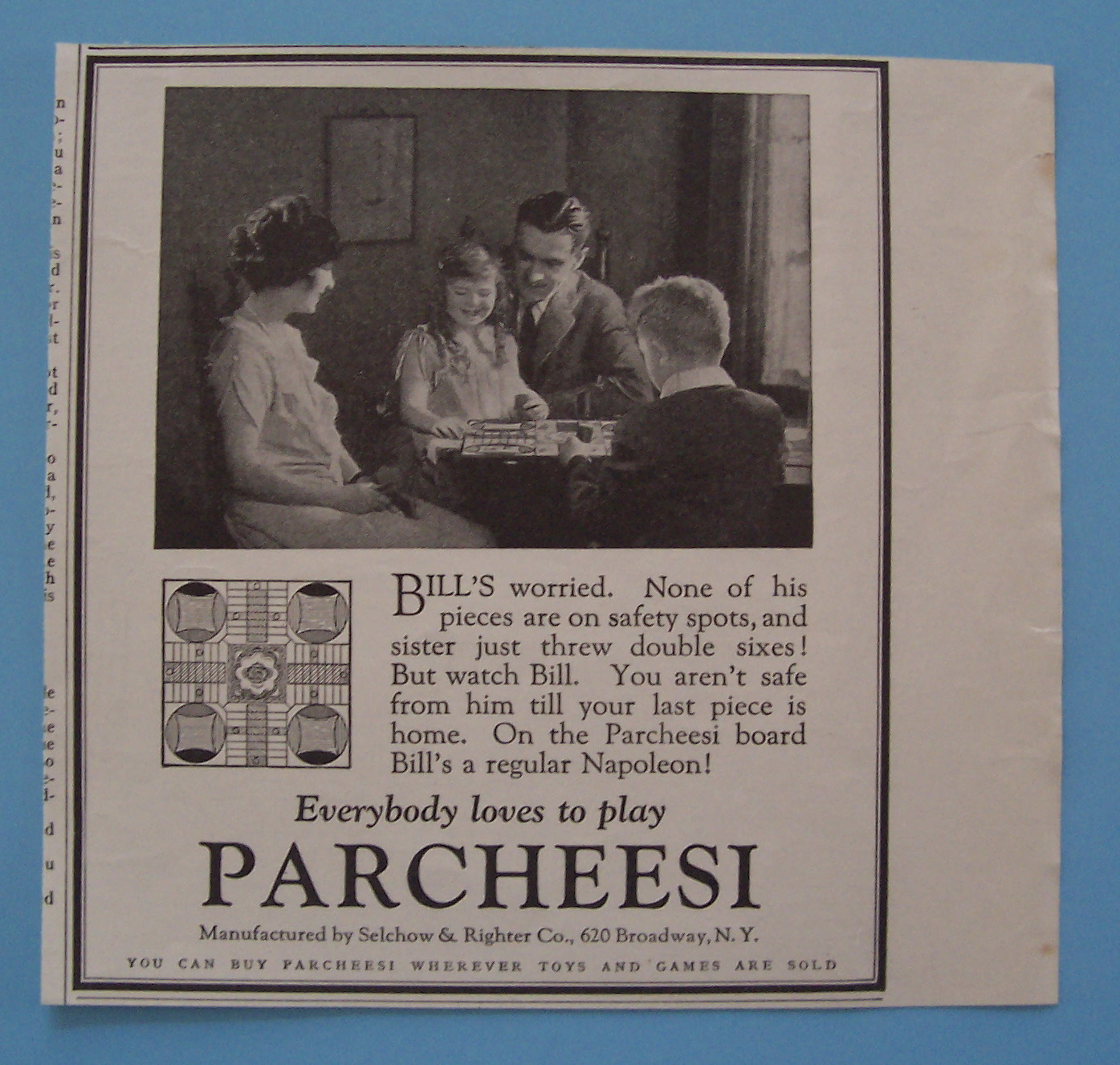 Vintage Ad: 1923 Parcheesi