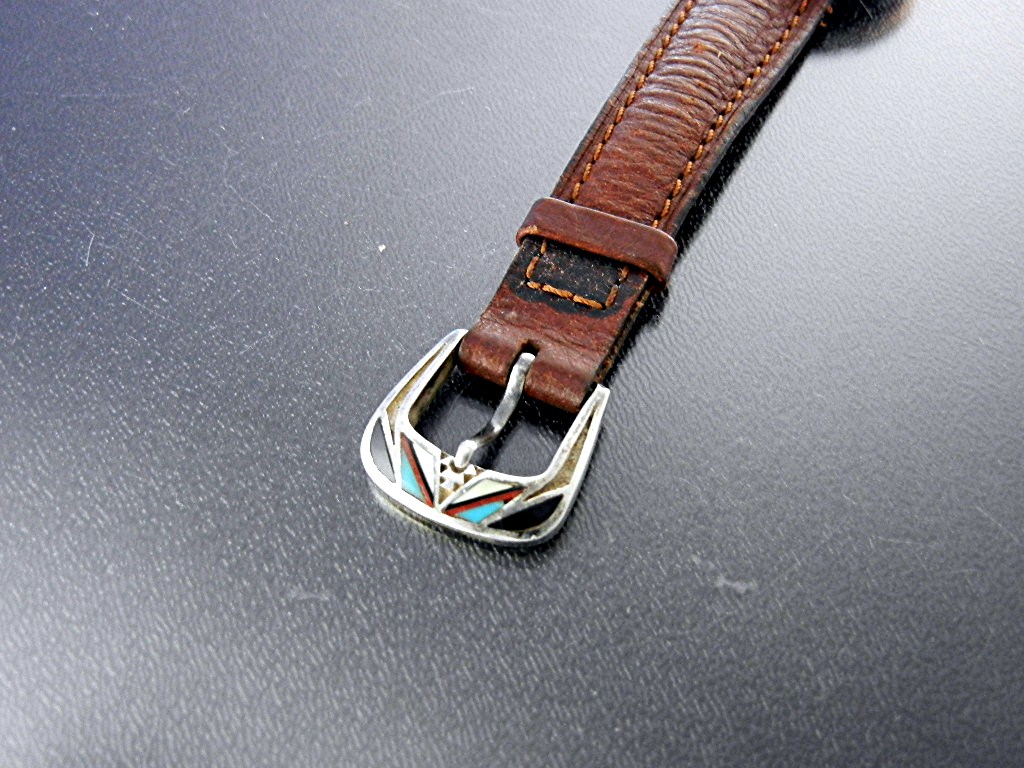 Wristwatch Sterling Silver Turquoise Inlay SURRISI