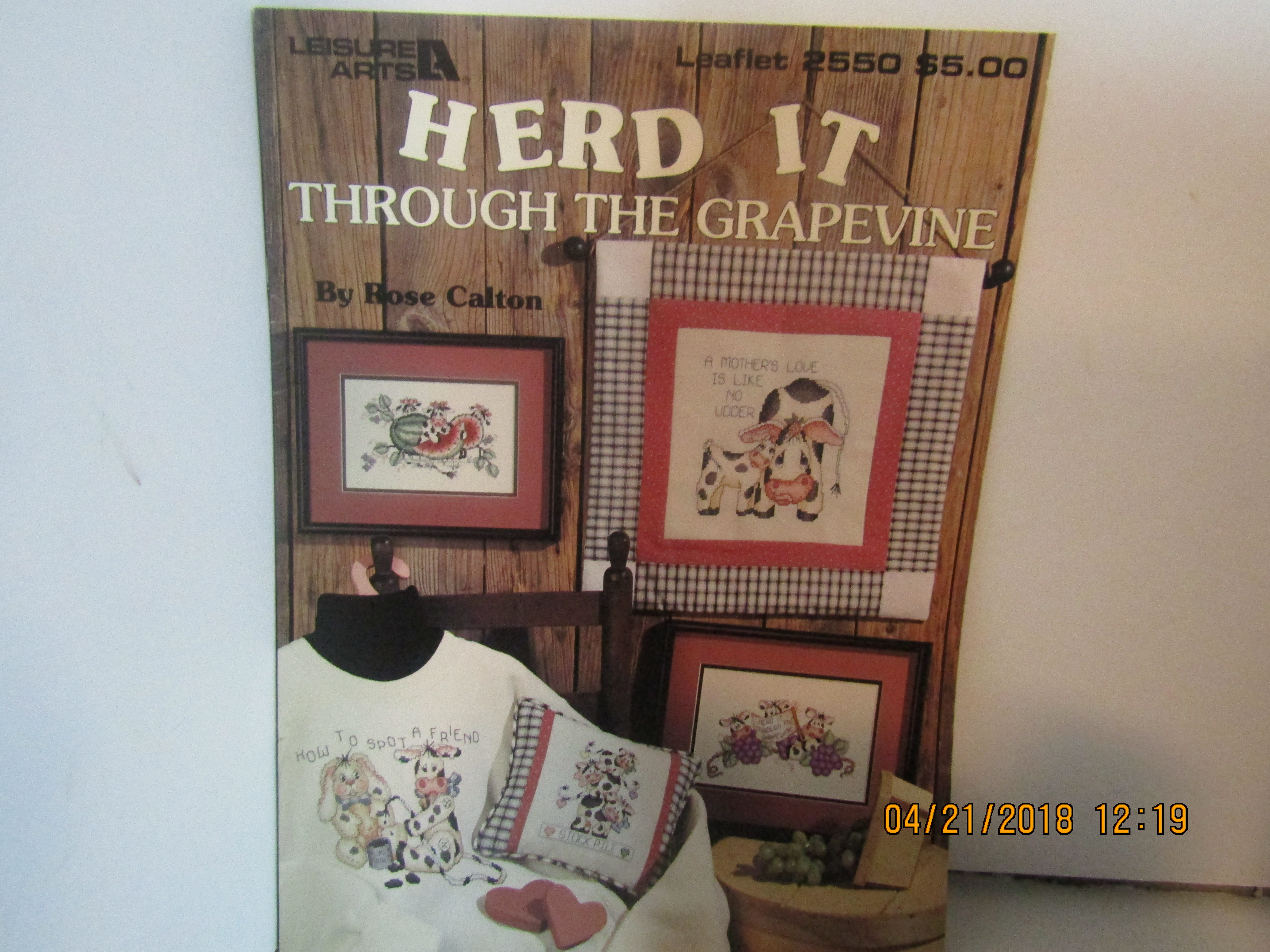 Leisure Arts Herd It Through The Grapevine  #2550