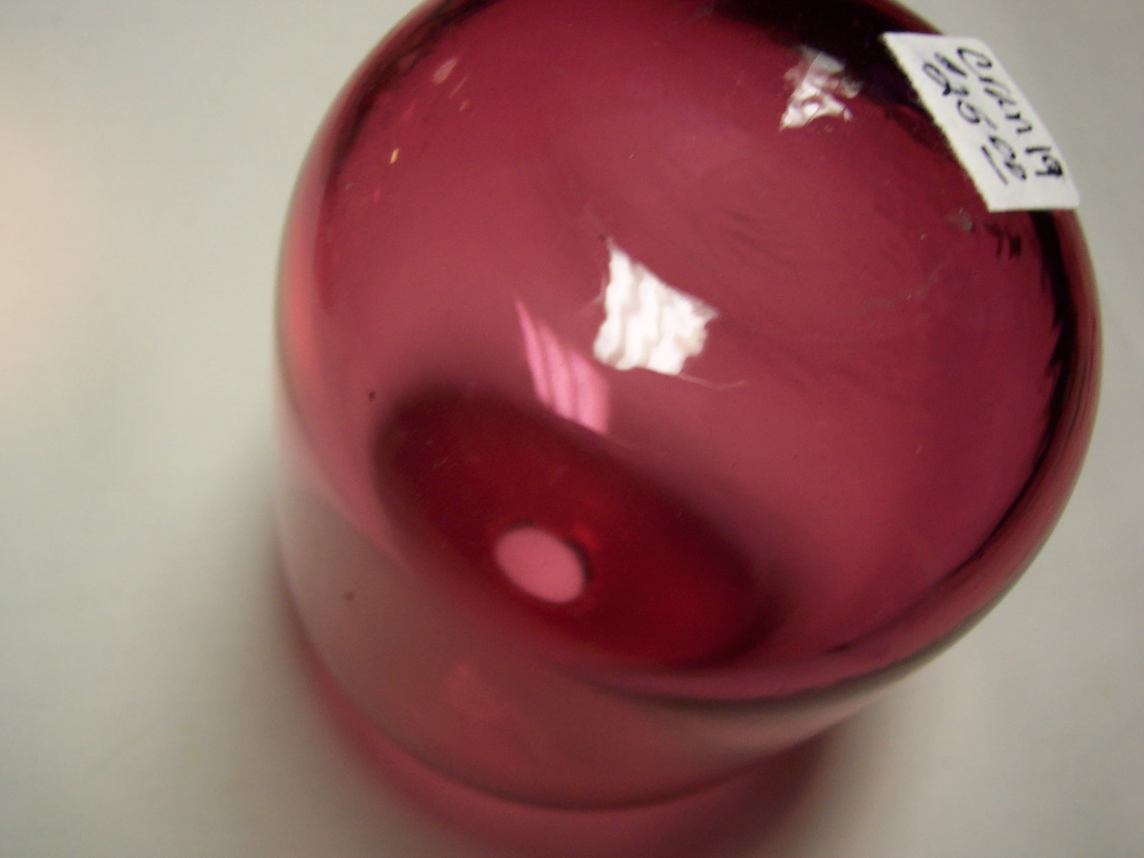 Cranberry Glass Bud Vase