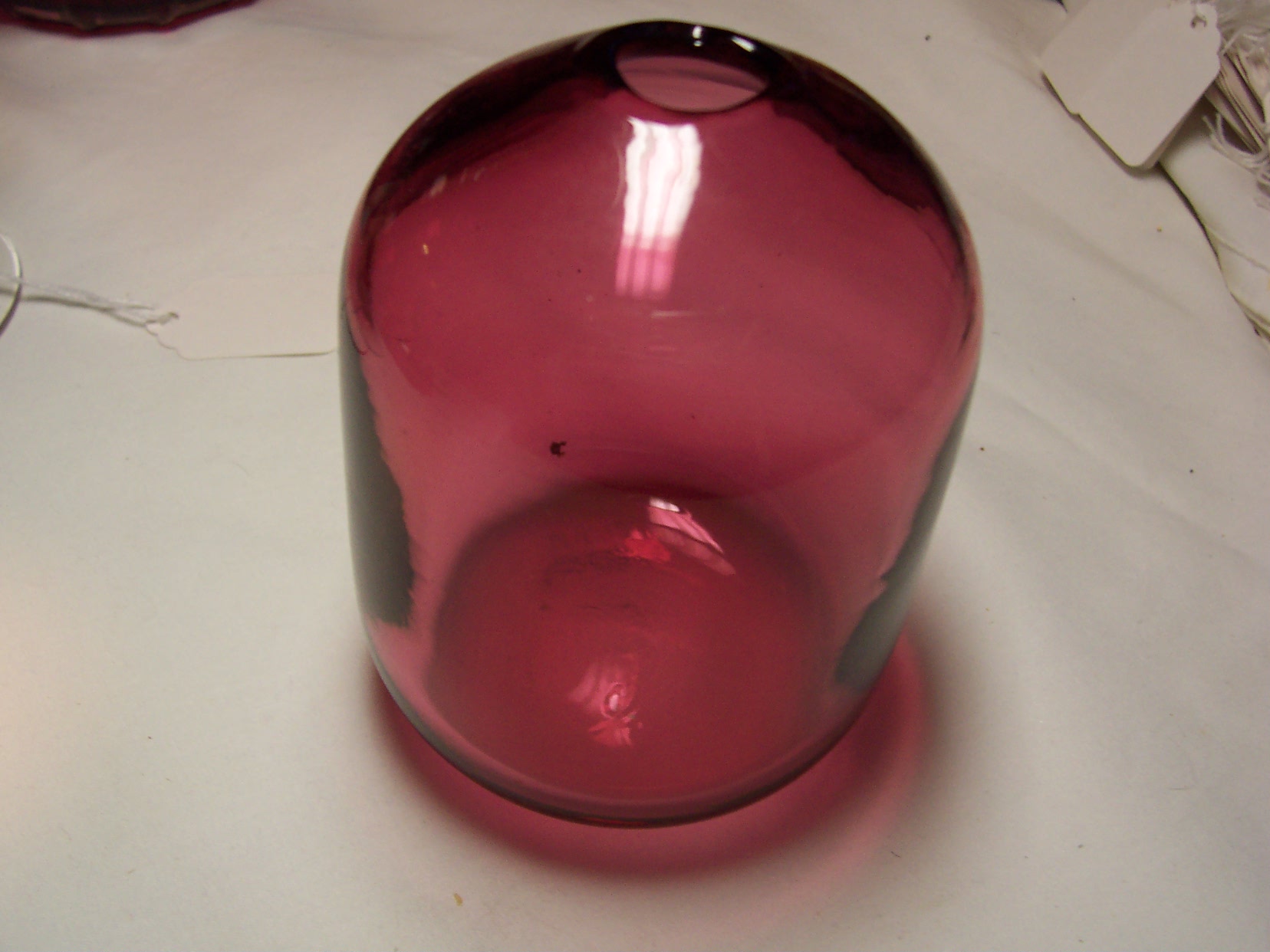 Cranberry Glass Bud Vase