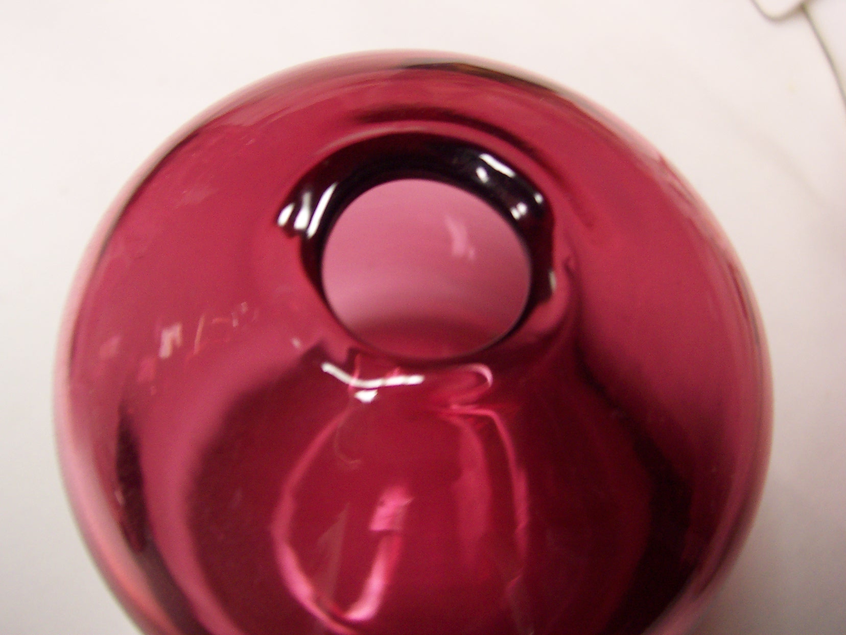 Cranberry Glass Bud Vase