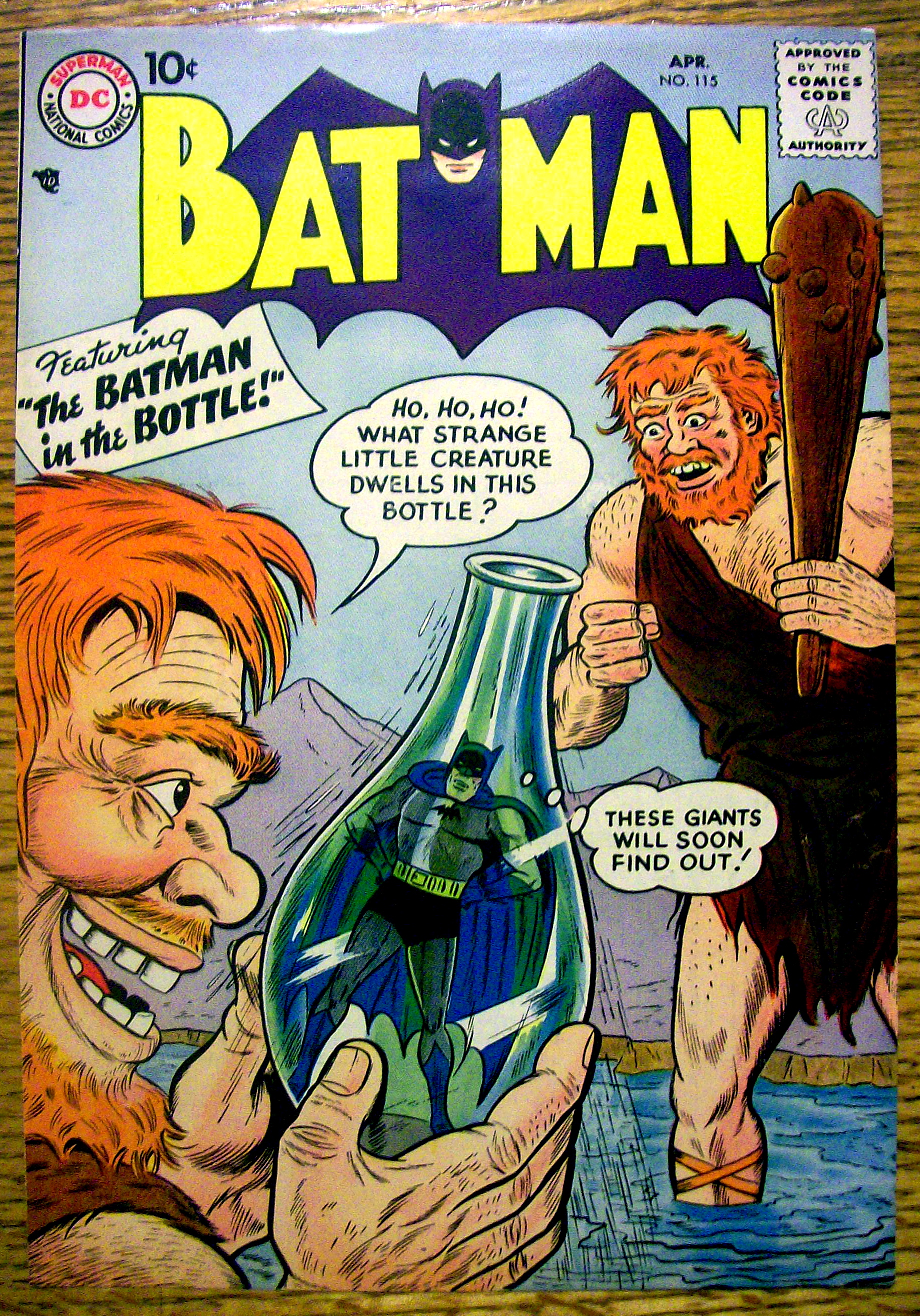 Batman Comic Cover-April 1958-Batman & Robin