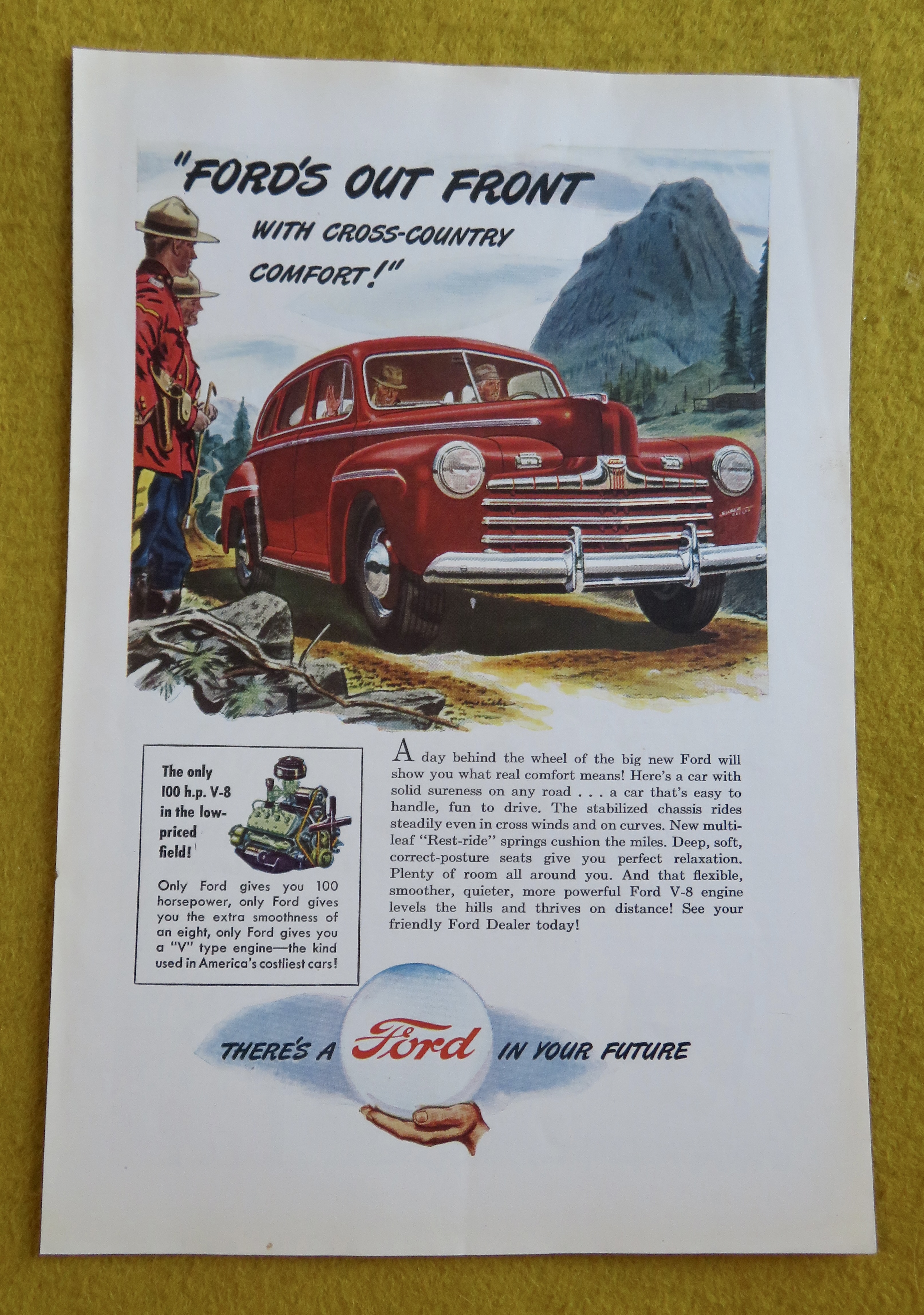 1946 Ford Automobile with Cross Country Comfort
