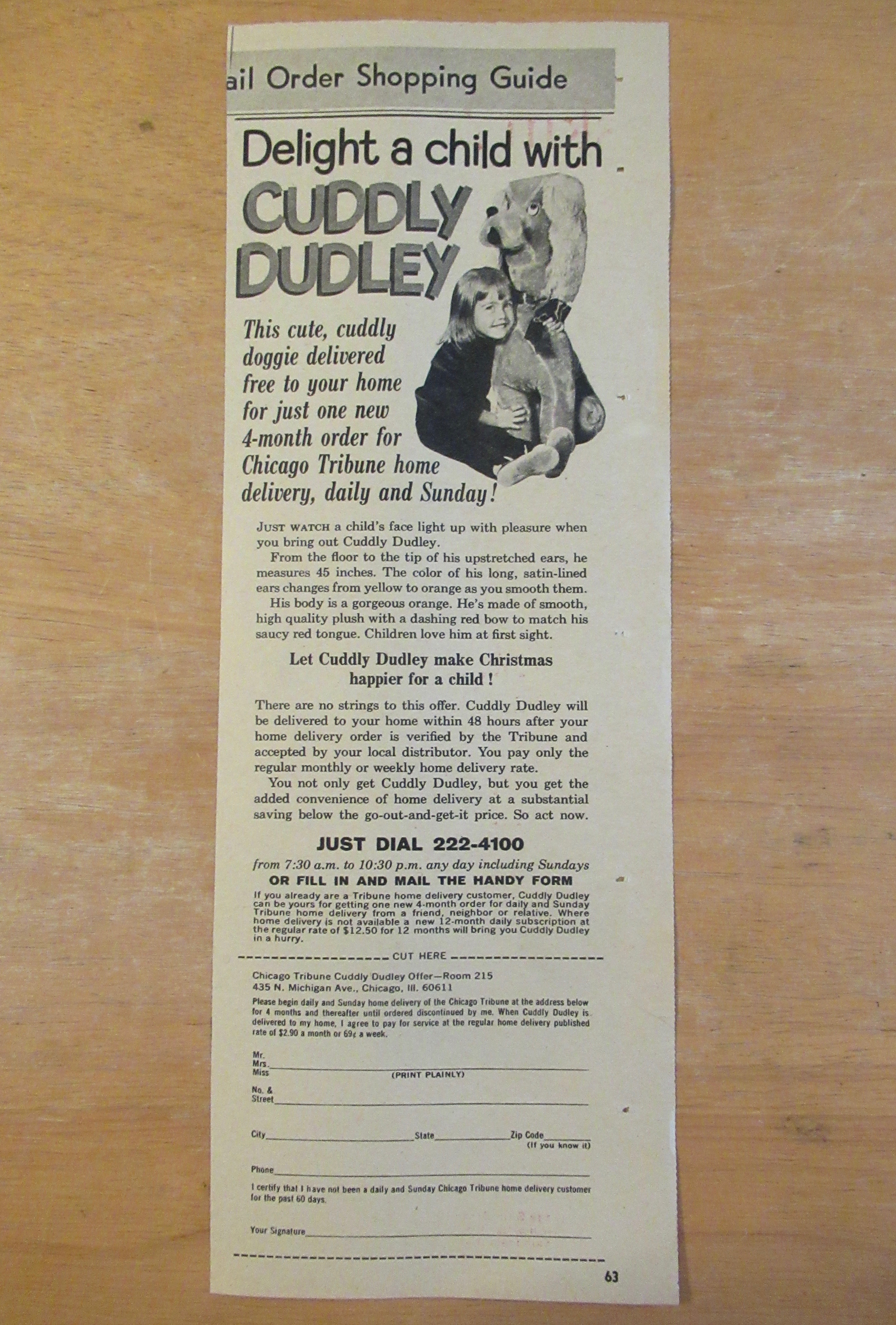1964 Delight A Child with Cuddly Dudley