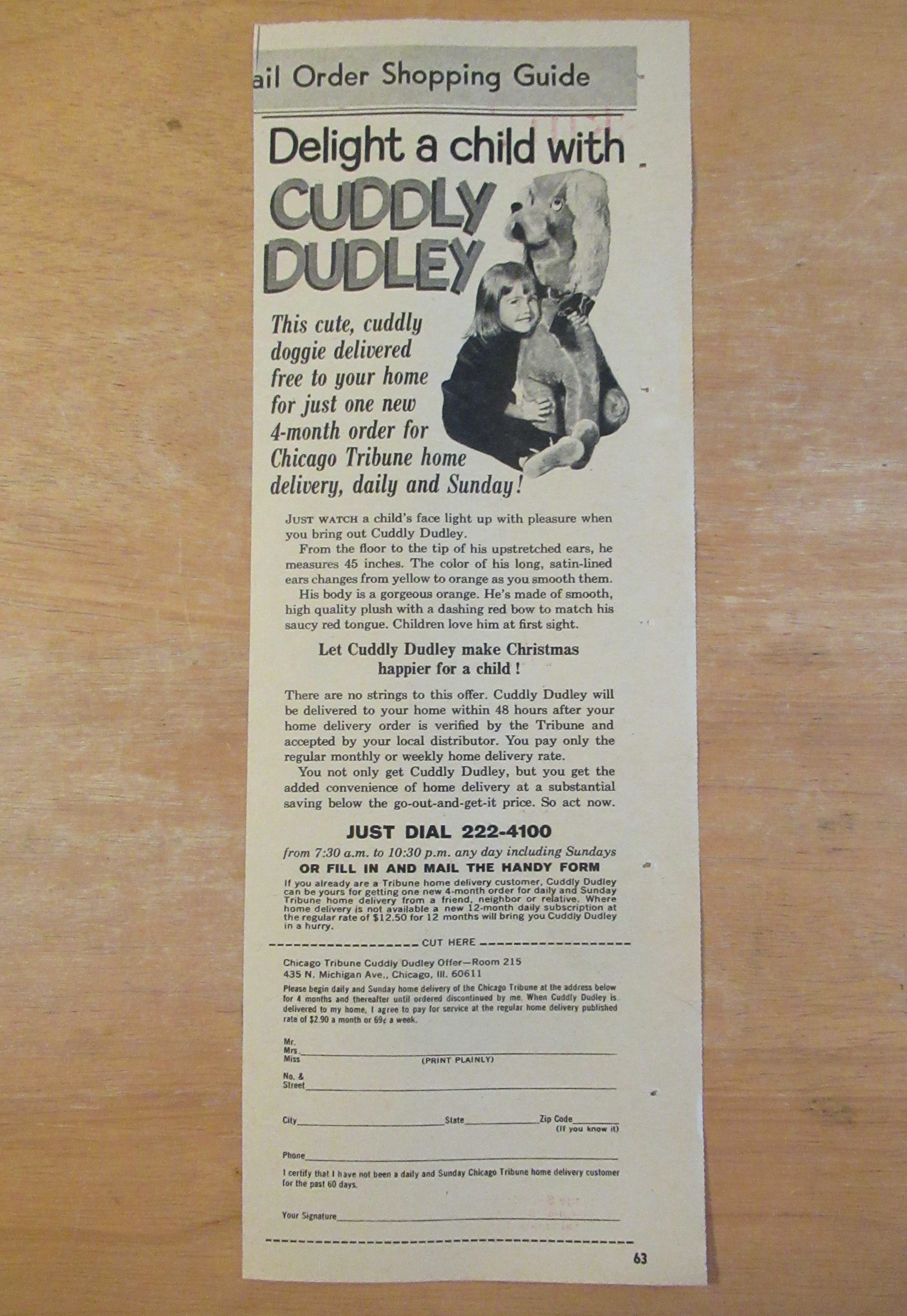 1964 Delight A Child with Cuddly Dudley