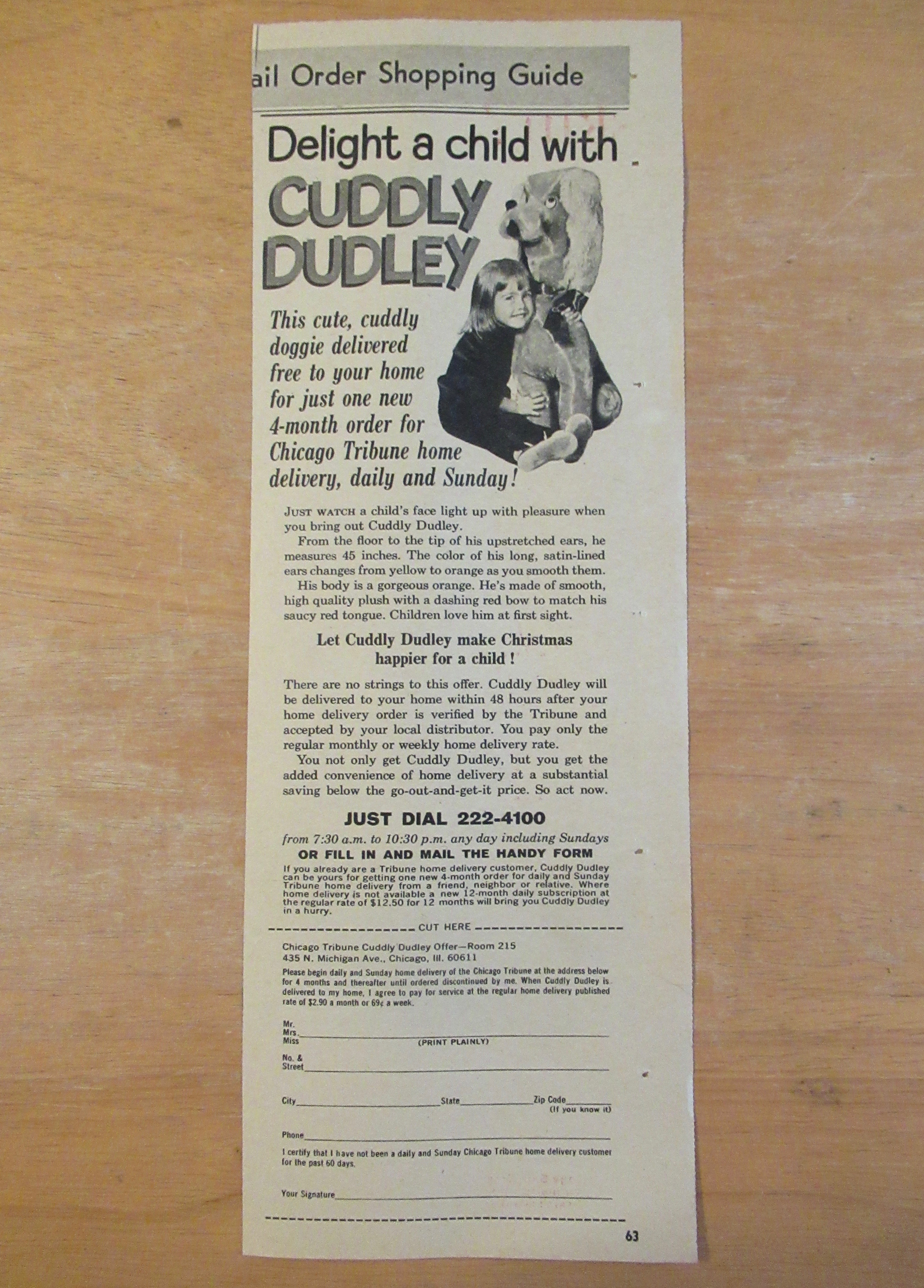1964 Delight A Child with Cuddly Dudley