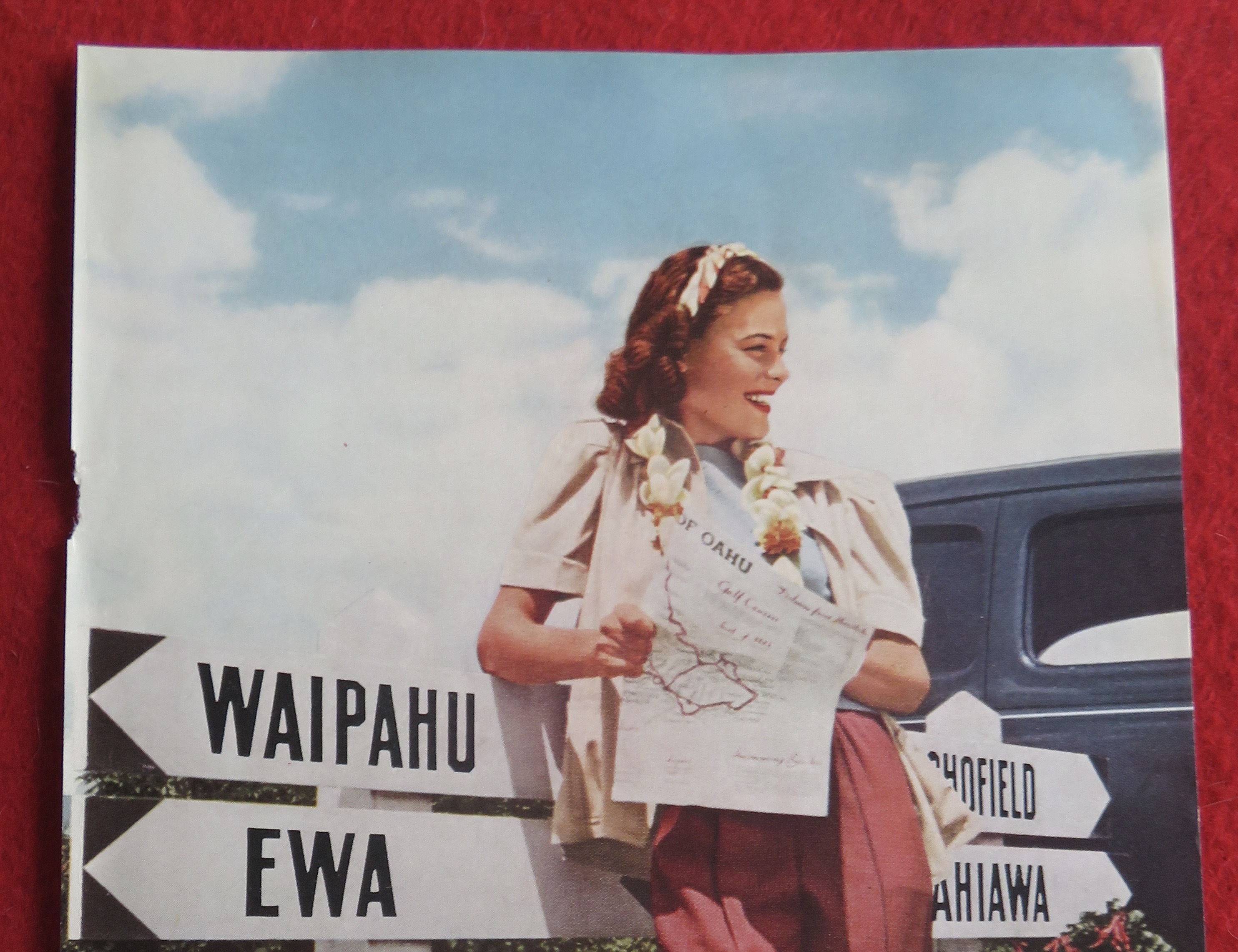 1940 Matson Line To Hawaii with Lovely Woman