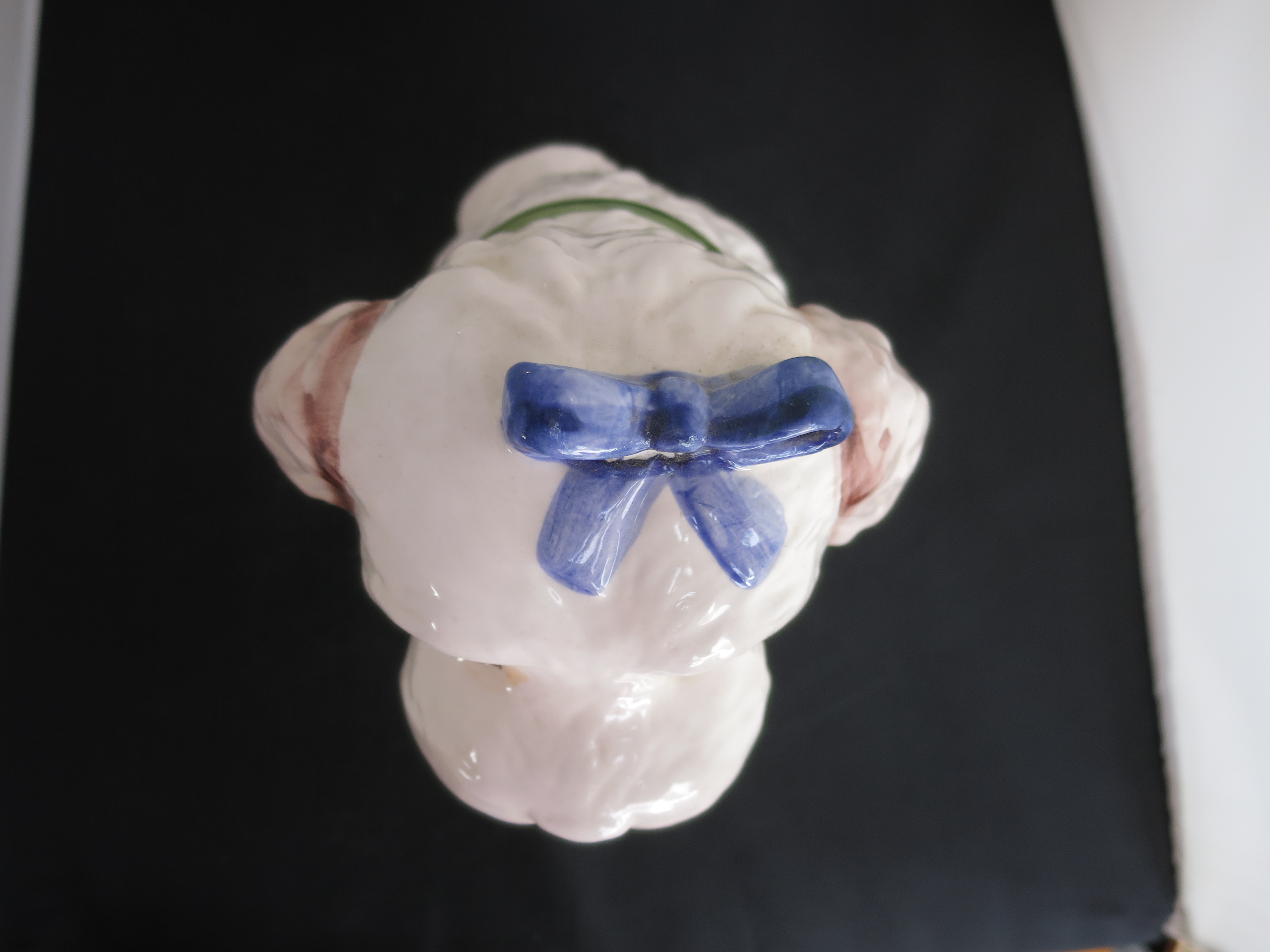 Puppy Dog Cookie Jar White Poodle looking