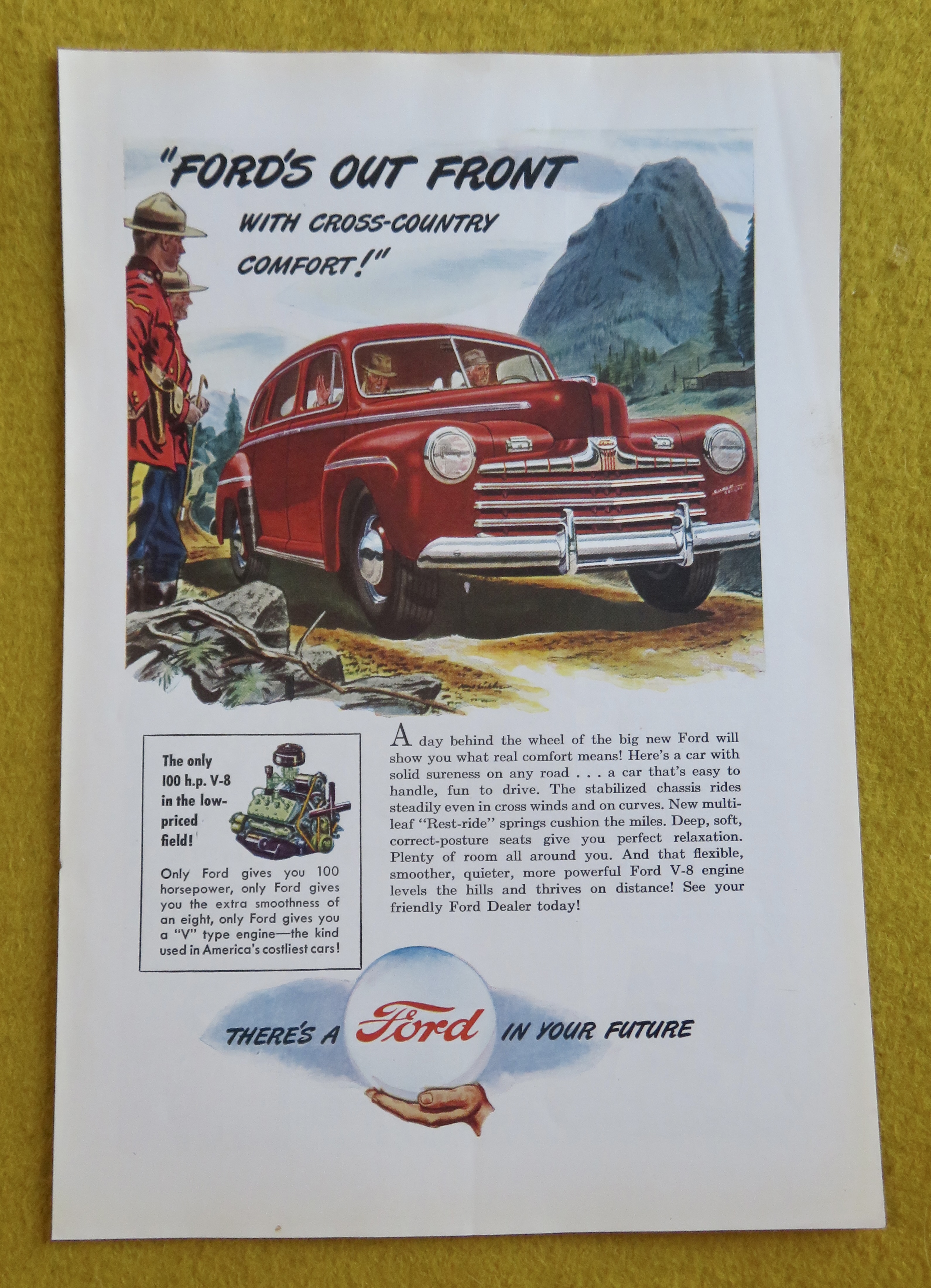 1946 Ford Automobile with Cross Country Comfort