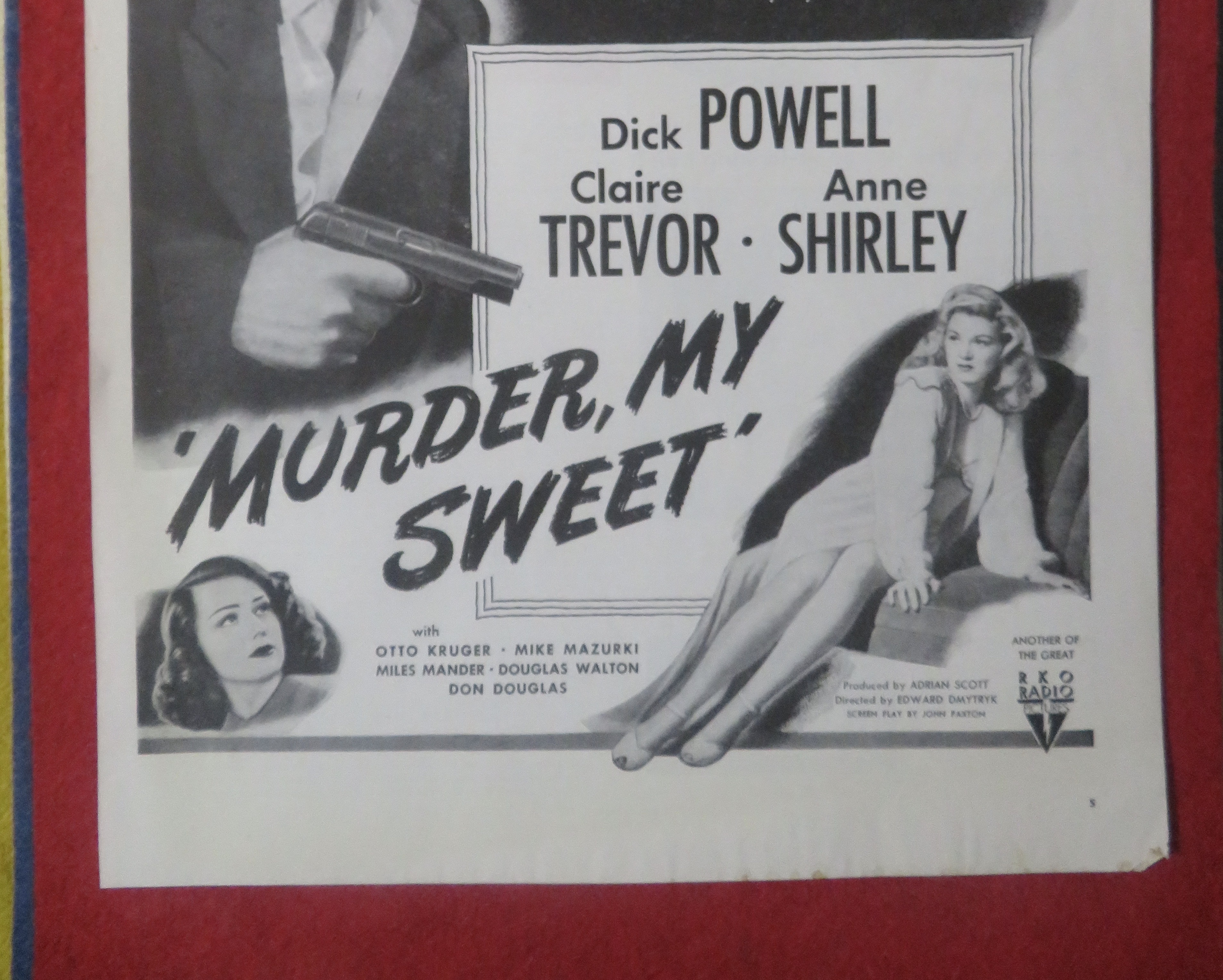 1948 Murder, My Sweet with Dick Powell & Claire Trevor