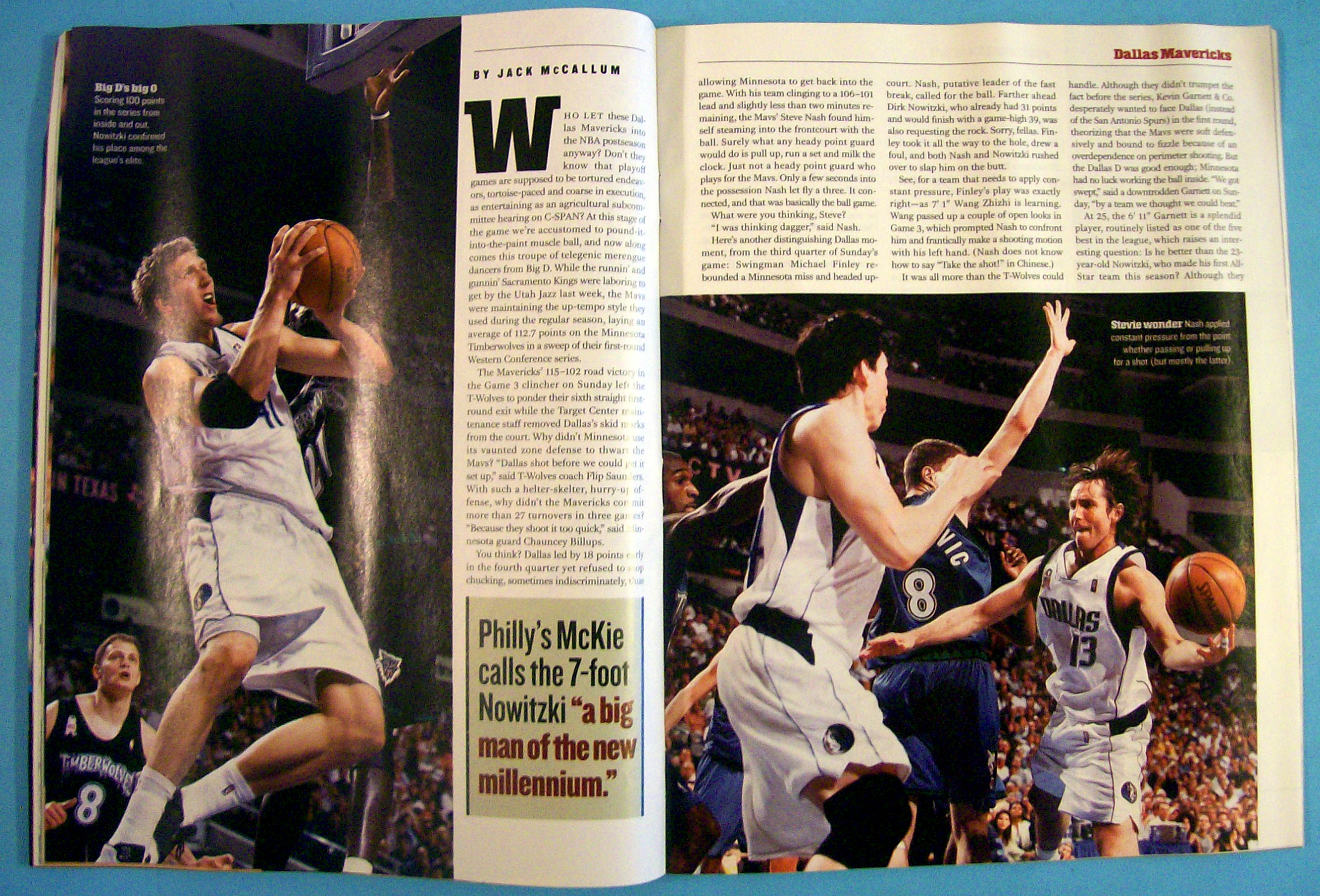 Sports Illustrated Magazine-May 6, 2002-Dirk Nowitzki