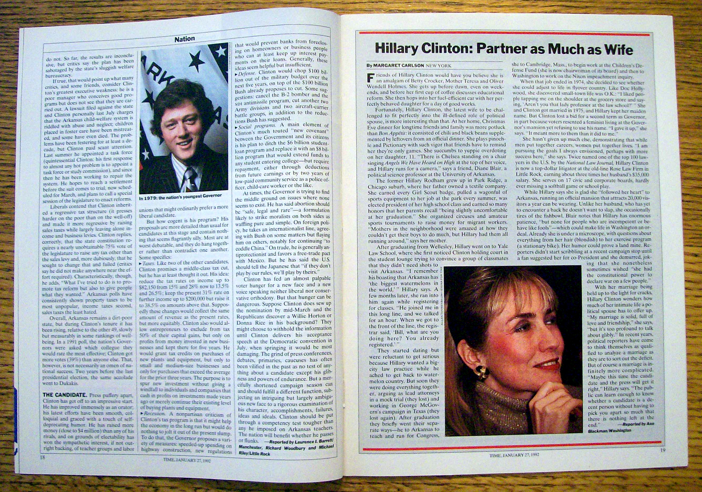 Time Magazine-January 27, 1992-Bill Clinton
