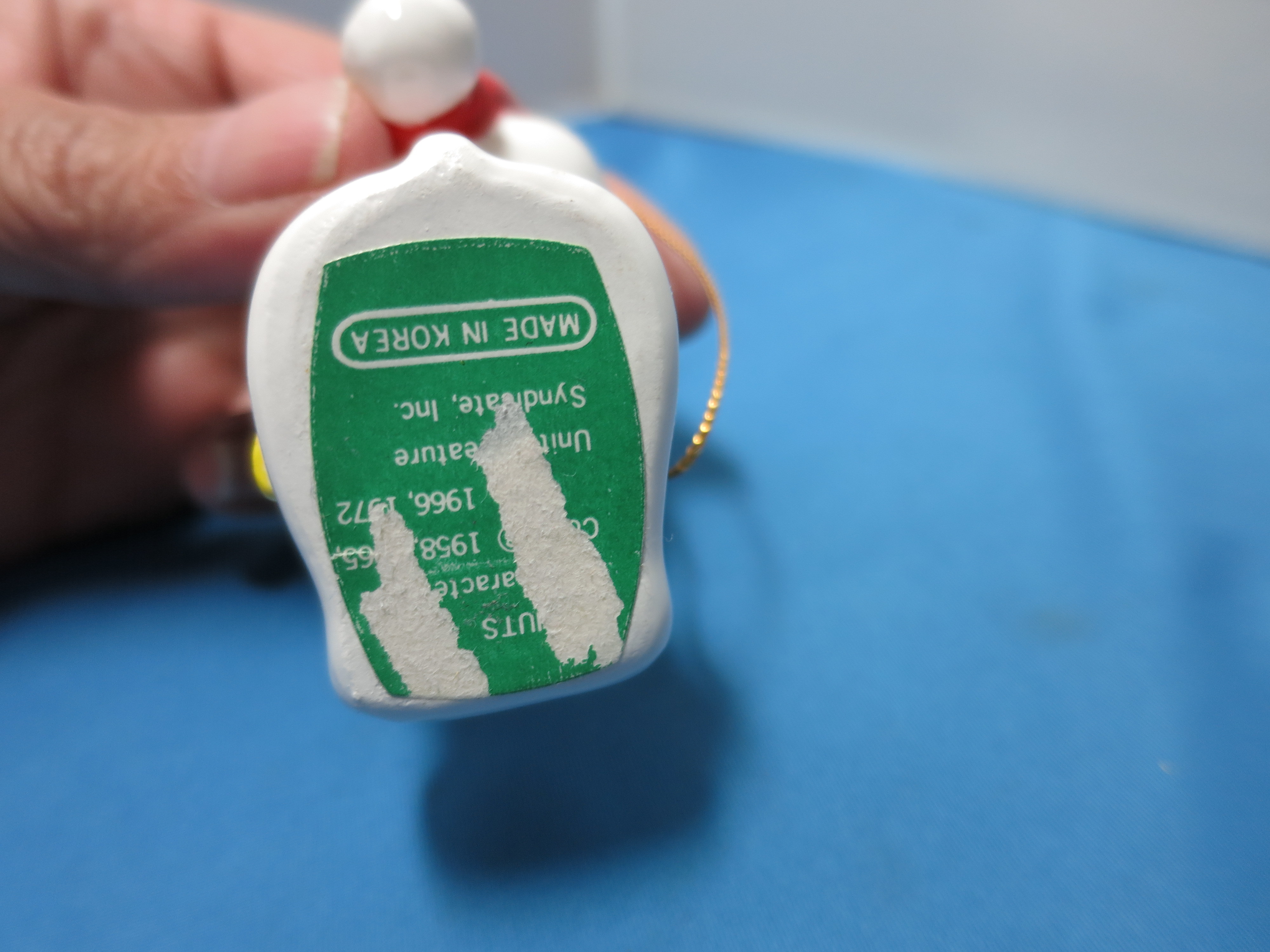 Vintage Snoopy Woodstock Christmas Tree Ornament 1972