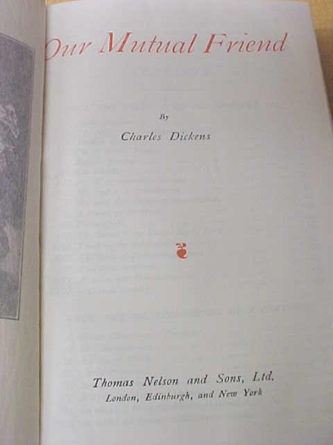 Dickens Our Mutual Friend Leather