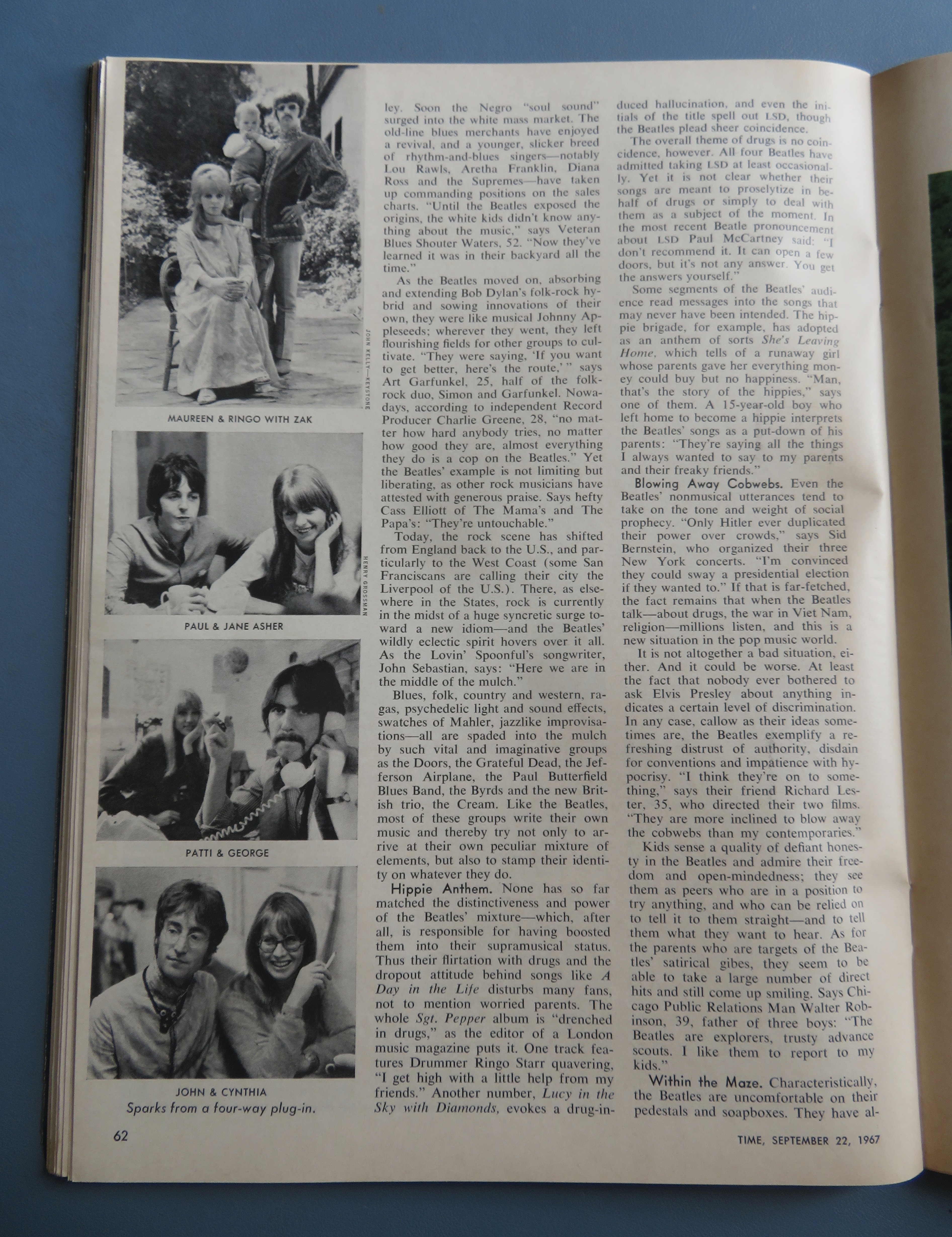 Time Magazine September 22, 1967 The Beatles