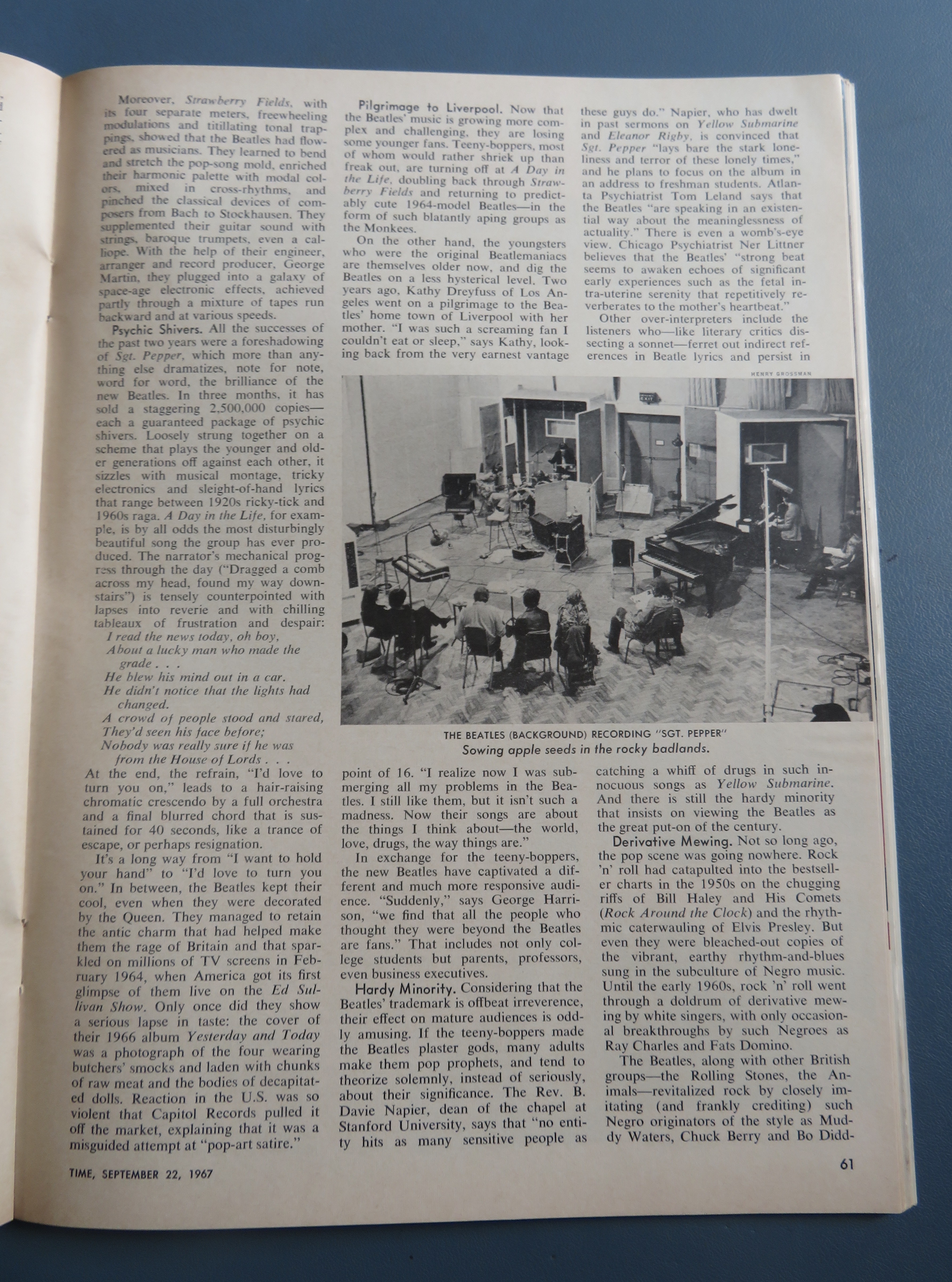 Time Magazine September 22, 1967 The Beatles