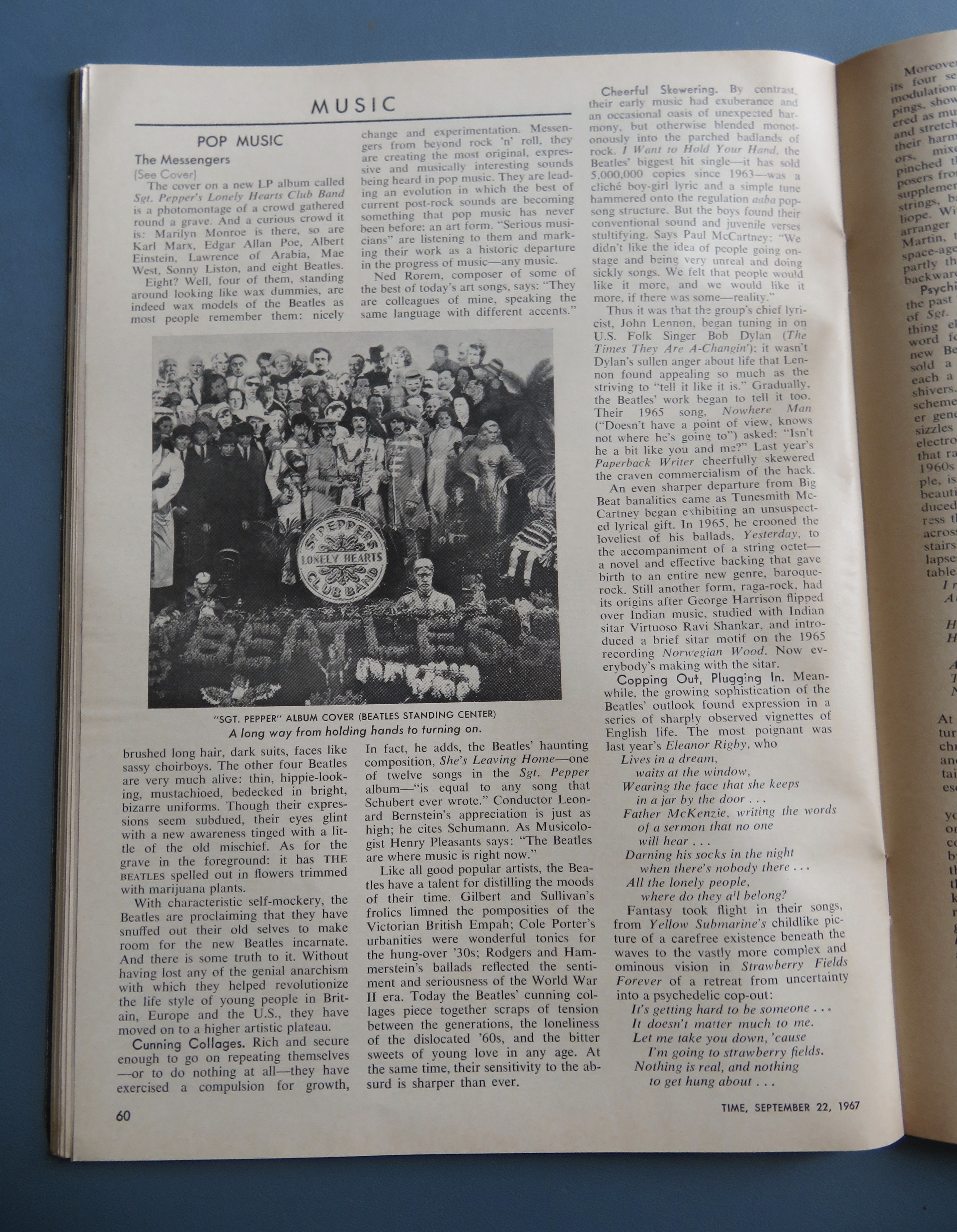 Time Magazine September 22, 1967 The Beatles
