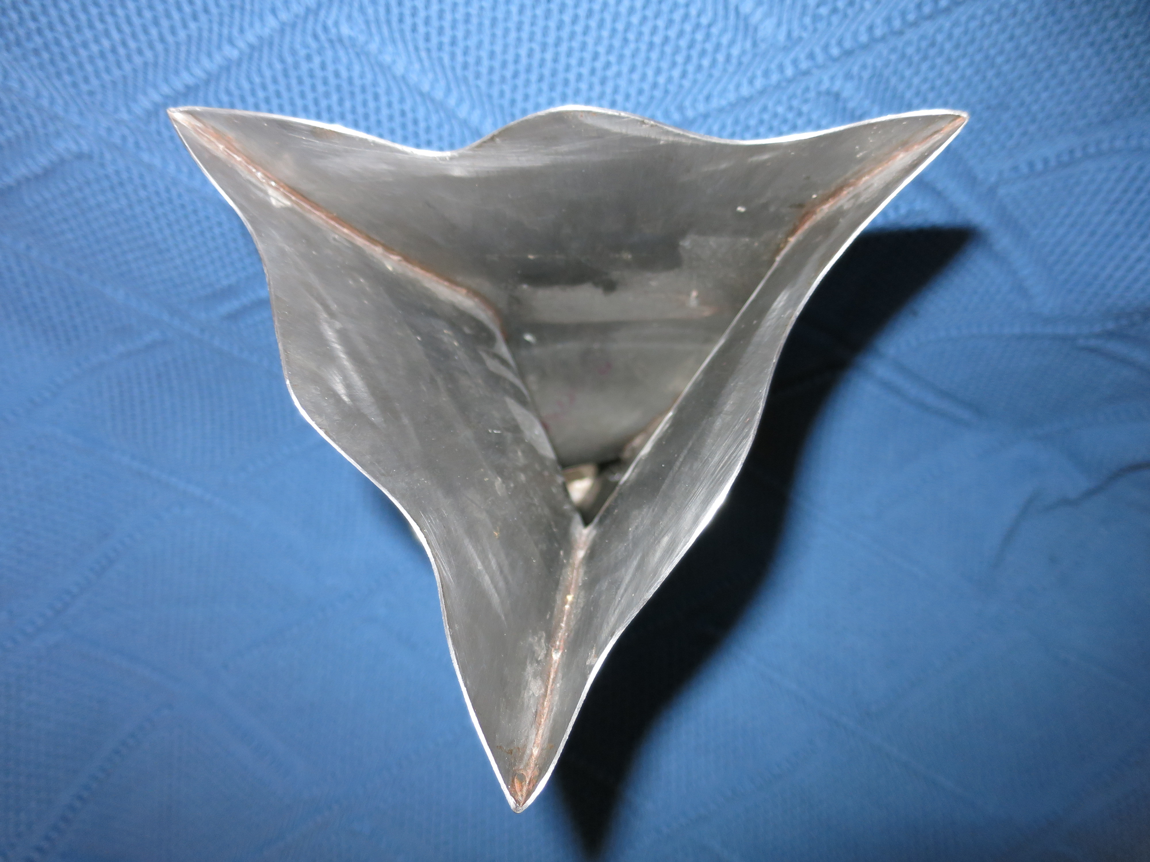 Stainless Steel Vase large 17 inch Arts and Crafts