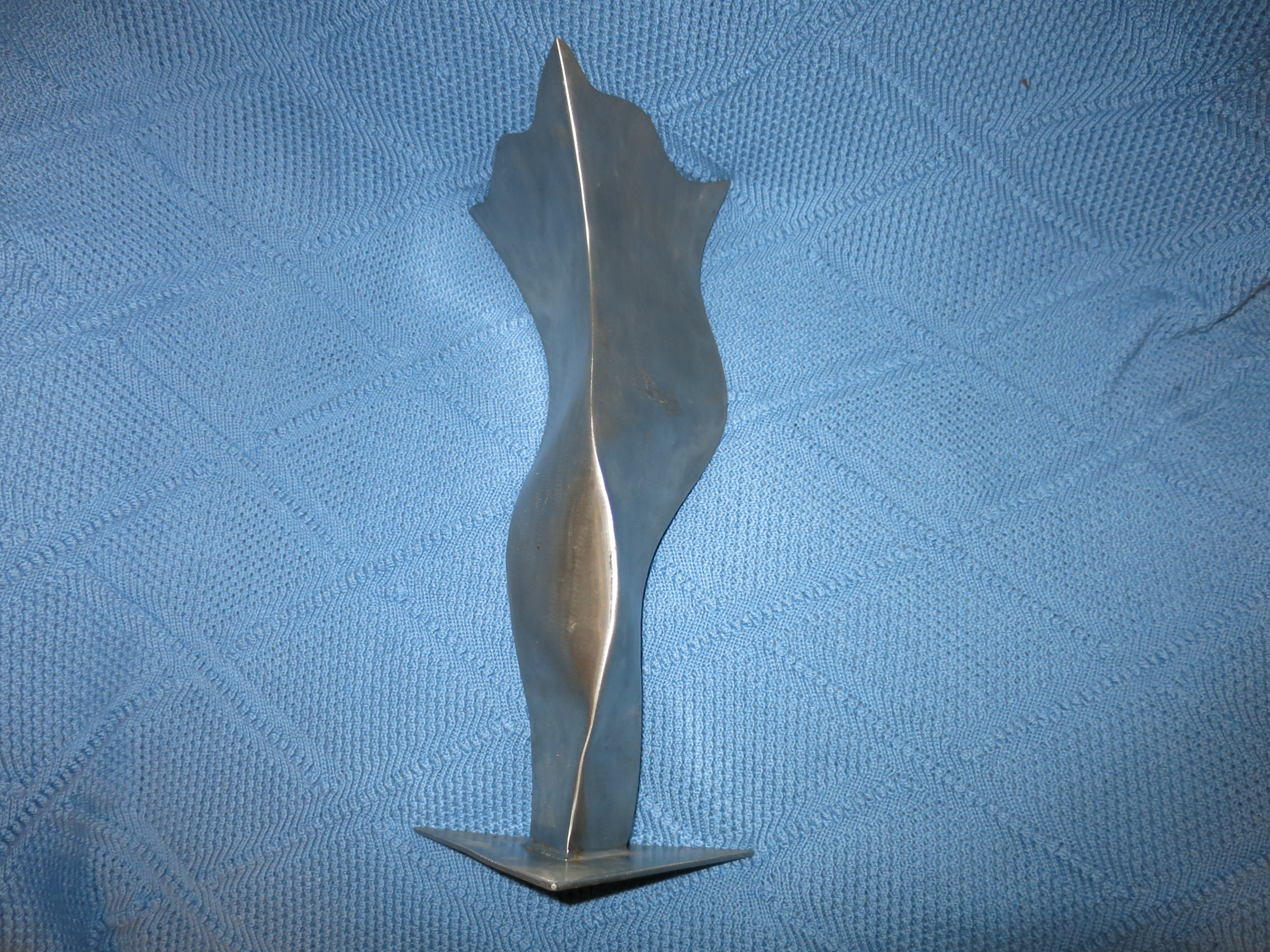 Stainless Steel Vase large 17 inch Arts and Crafts