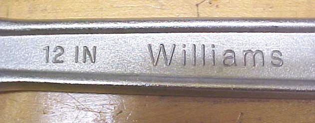 J.H. Williams Adjustable Wrench 12 inch