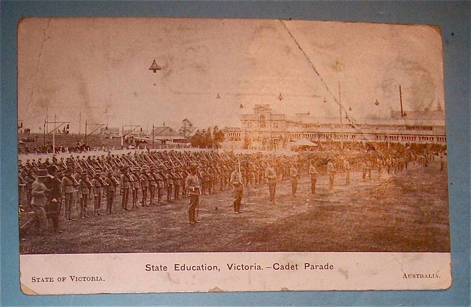 State Education, Victoria-Cadet Parade Postcard