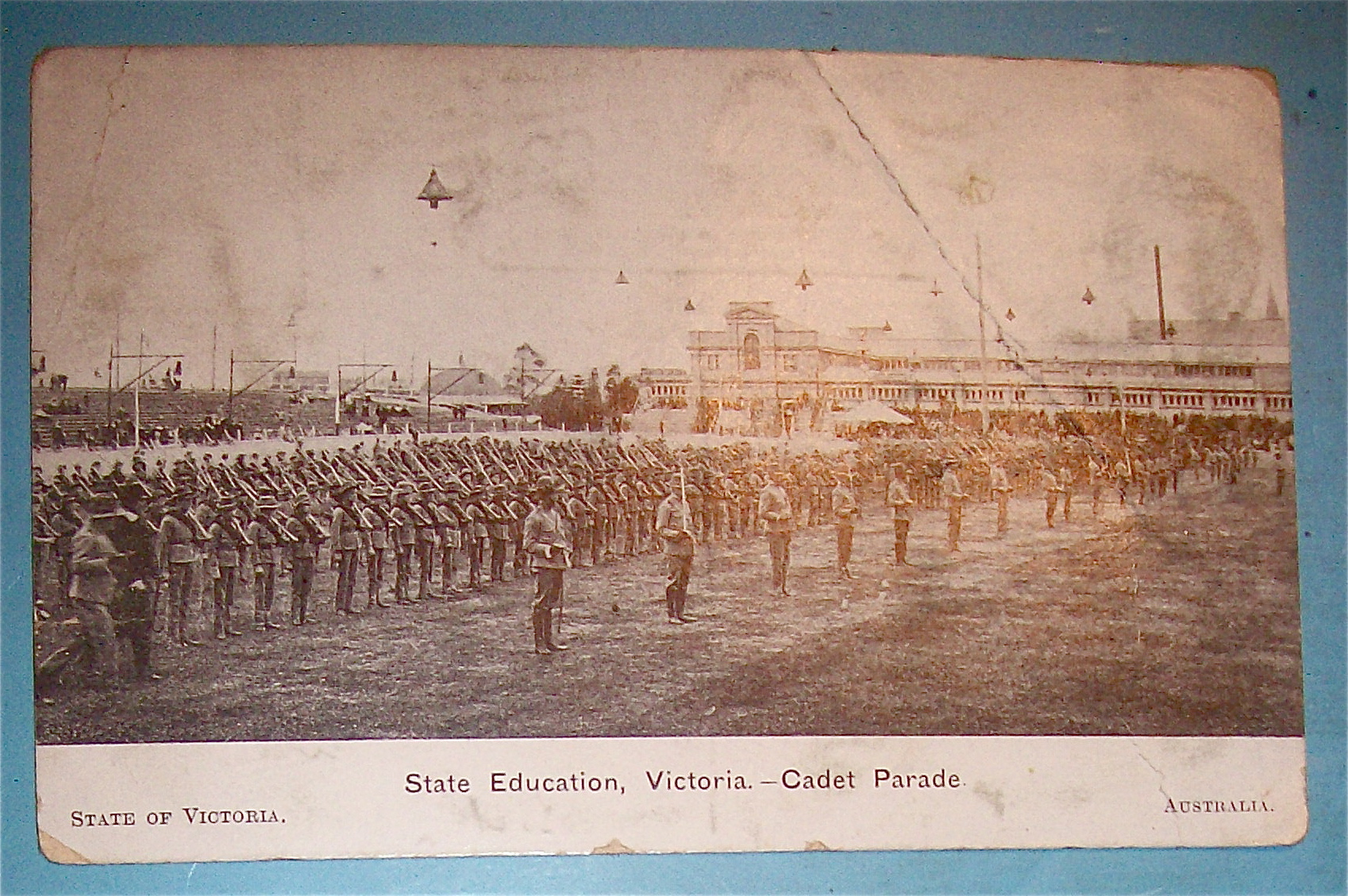 State Education, Victoria-Cadet Parade Postcard