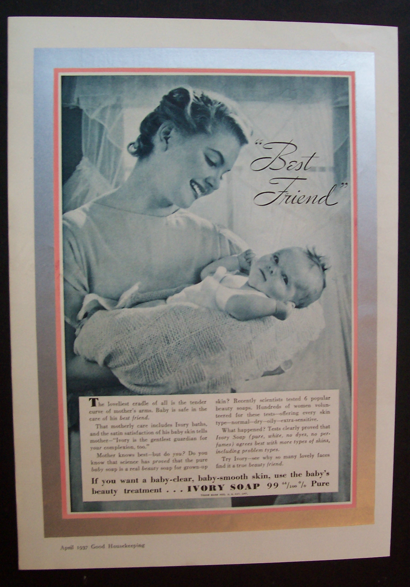 1937 Ivory Soap with Woman Holding a Baby