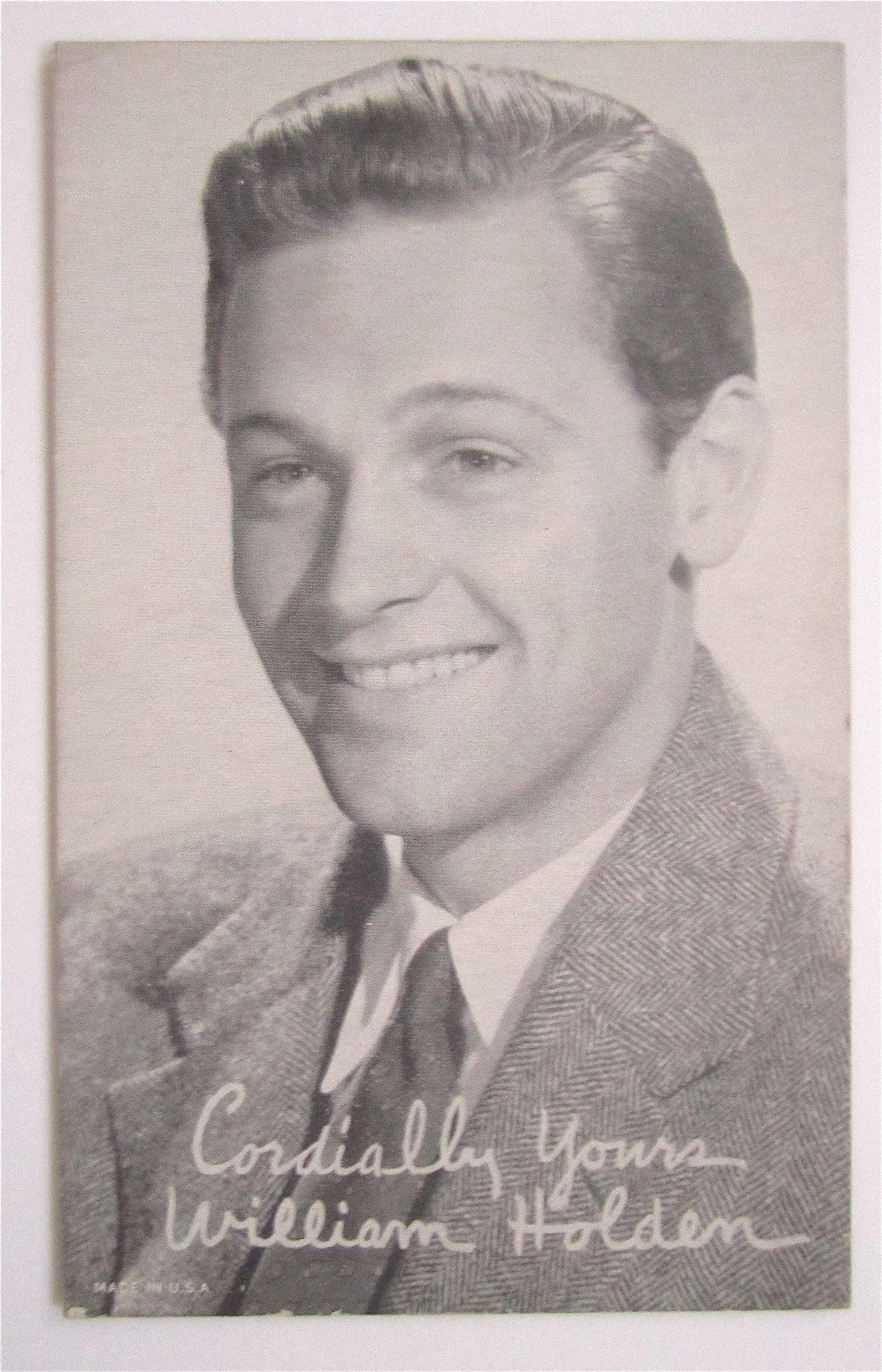 William Holden Postcard