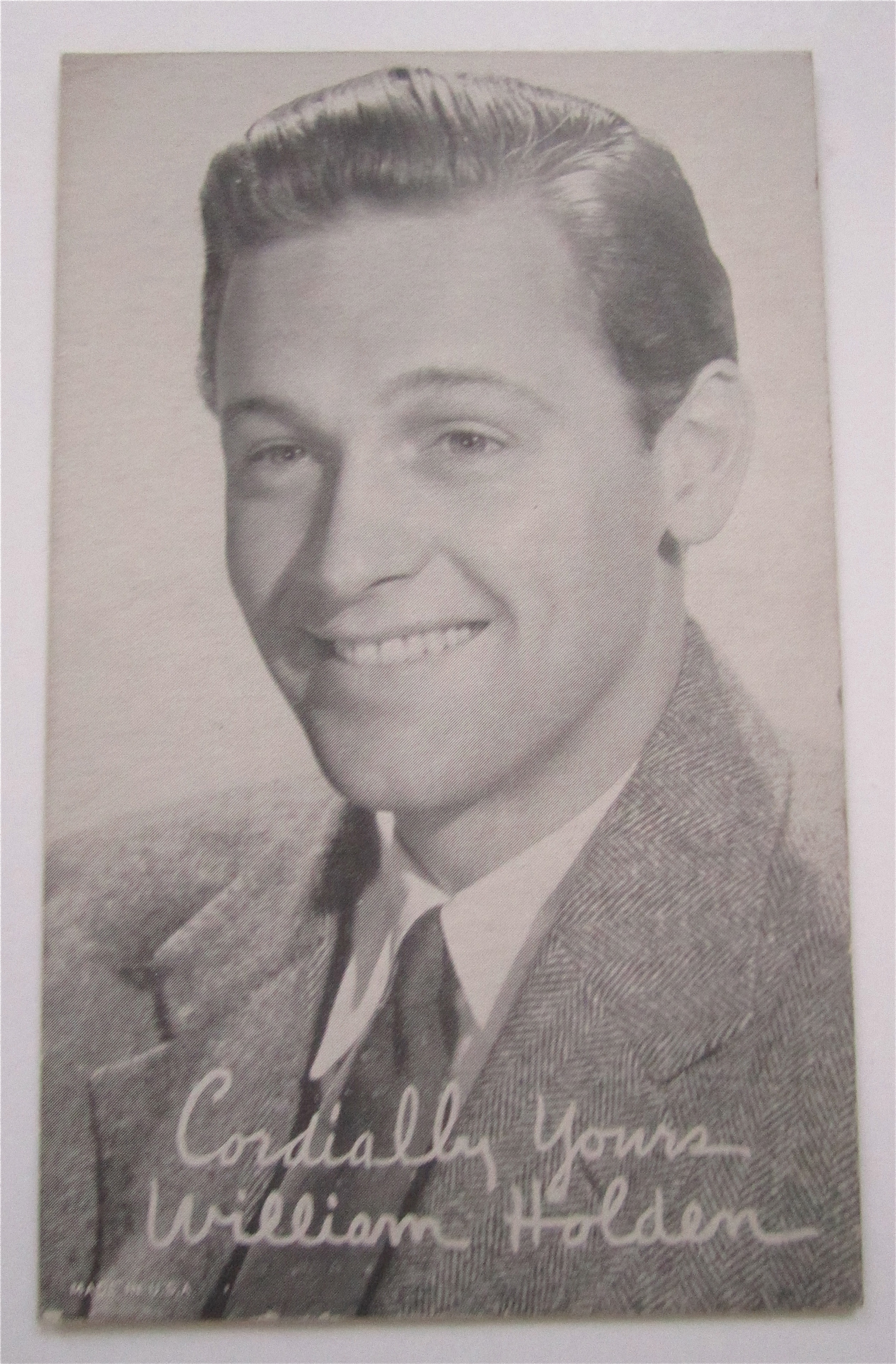 William Holden Postcard