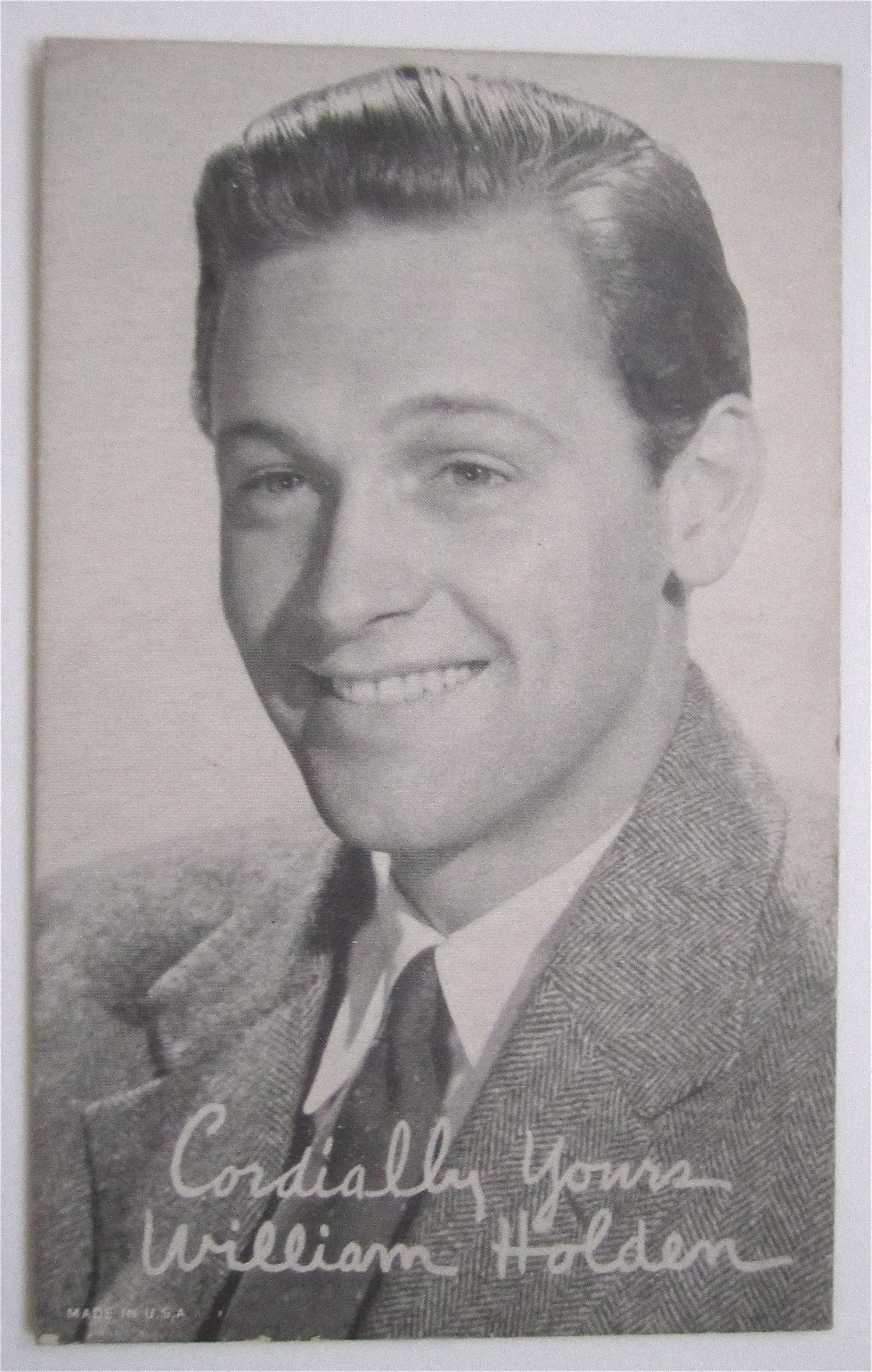 William Holden Postcard